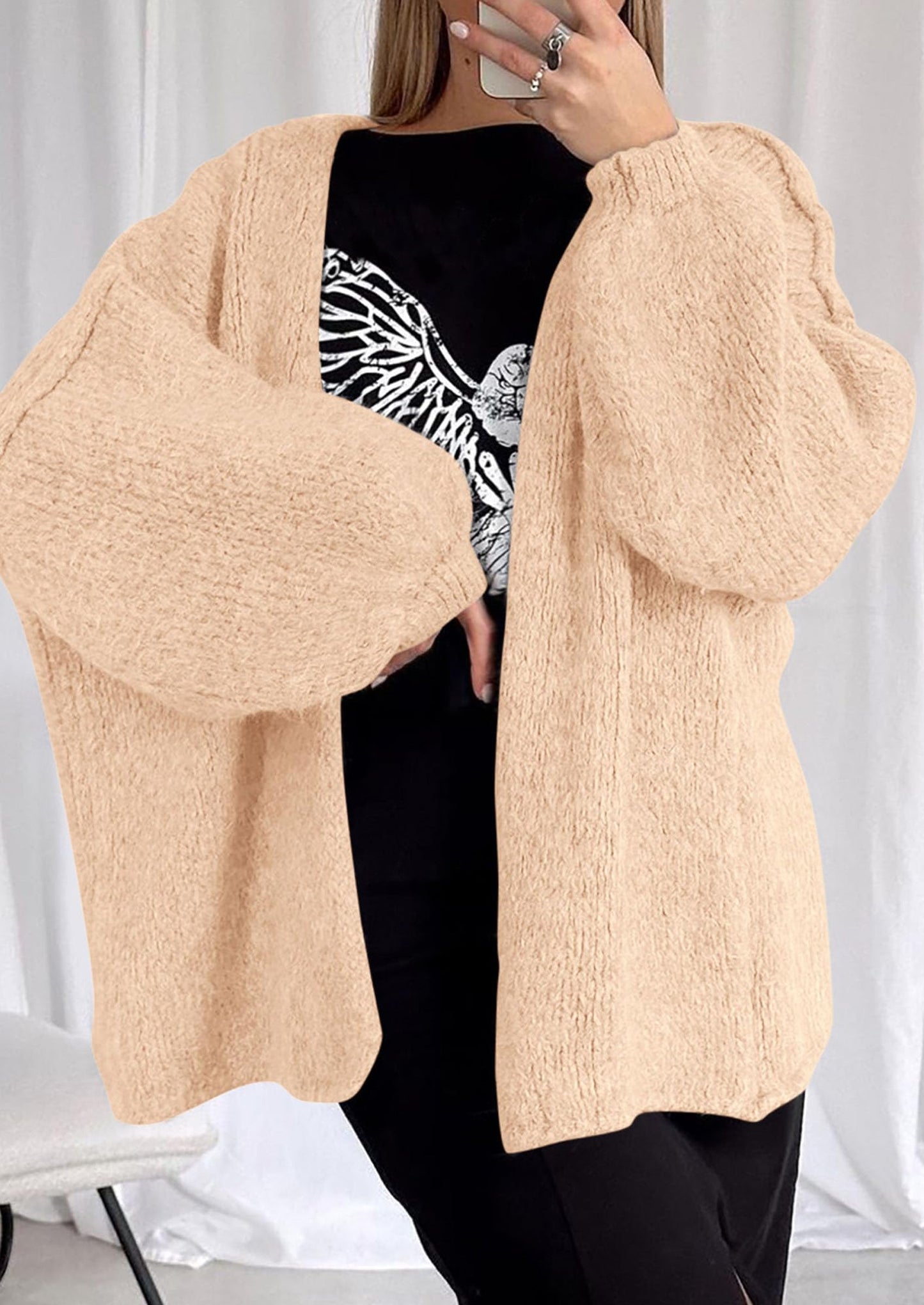Oversized Knit Cardigan