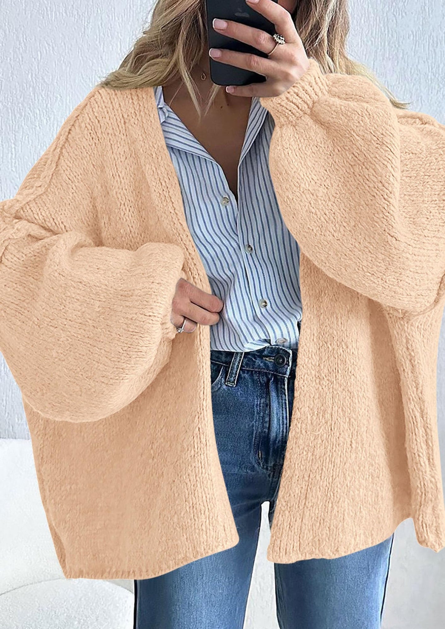 Oversized Knit Cardigan