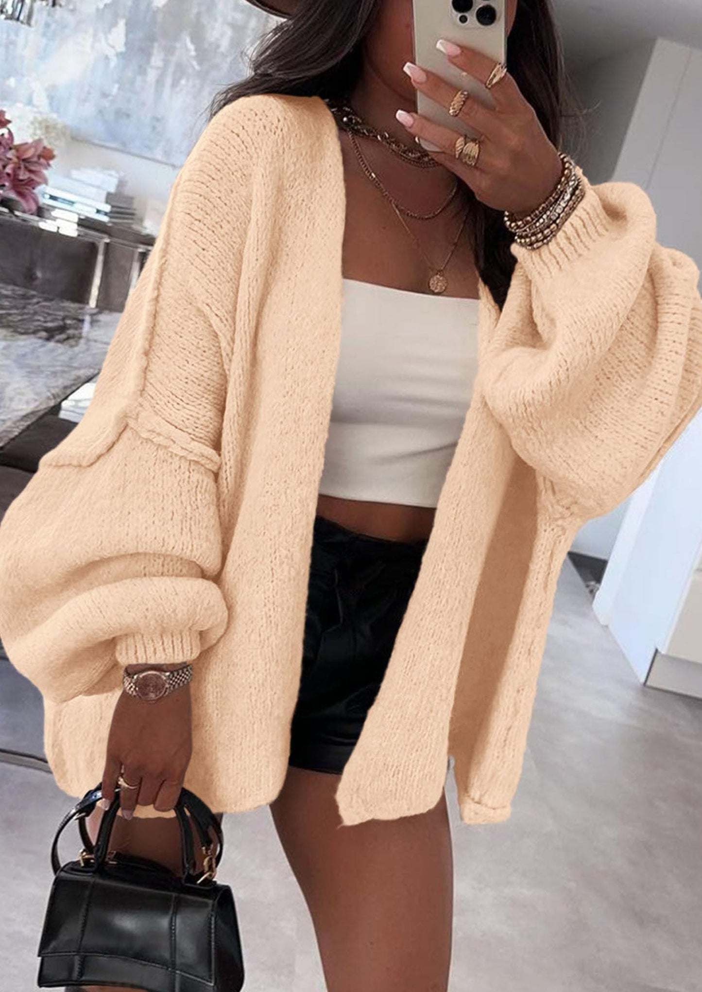 Oversized Knit Cardigan