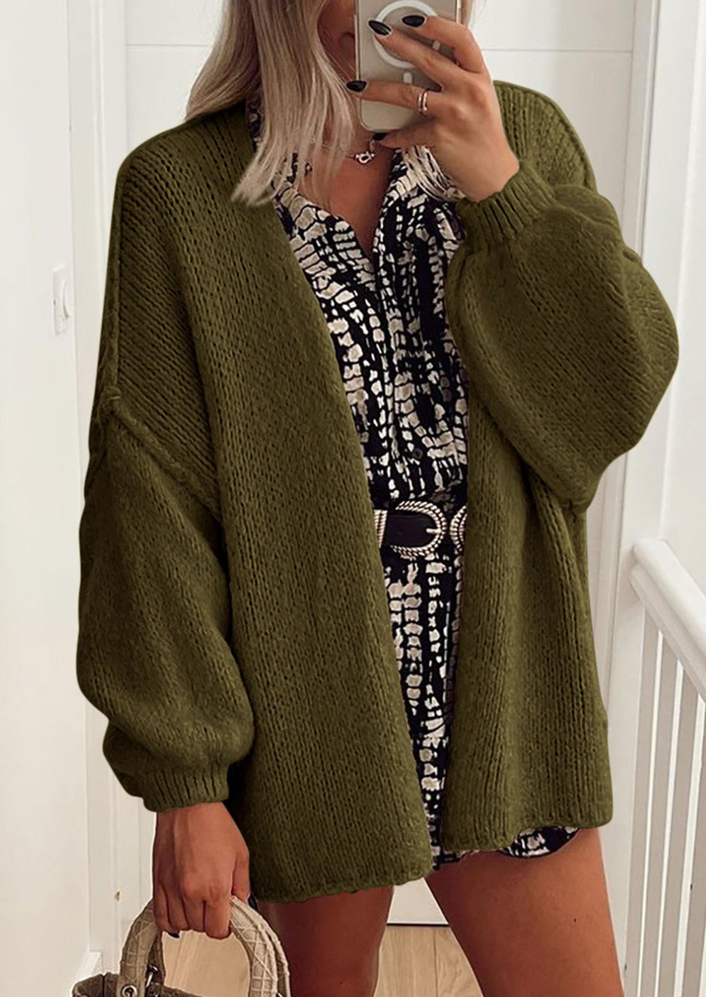 Oversized Knit Cardigan
