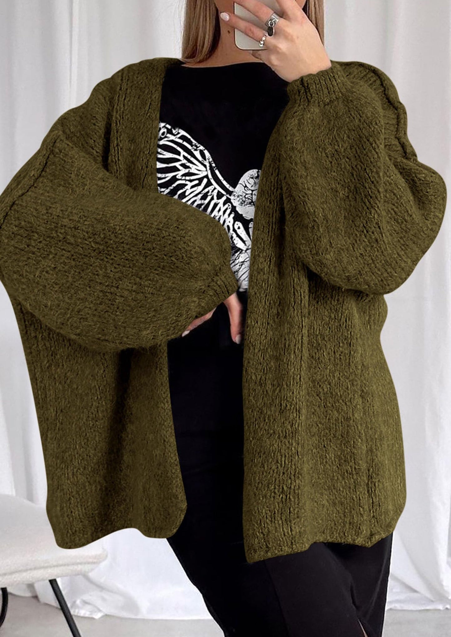 Oversized Knit Cardigan