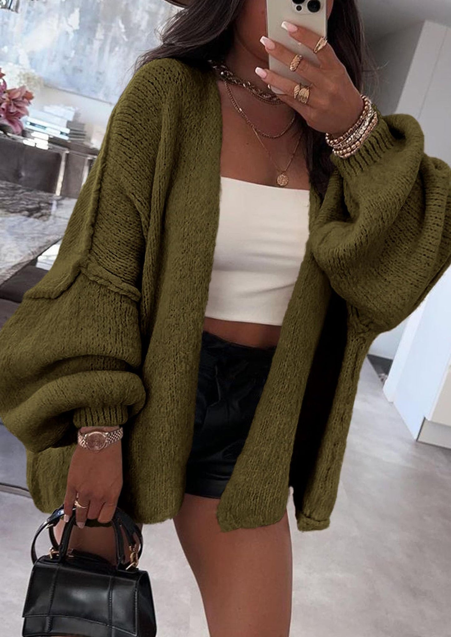 Oversized Knit Cardigan