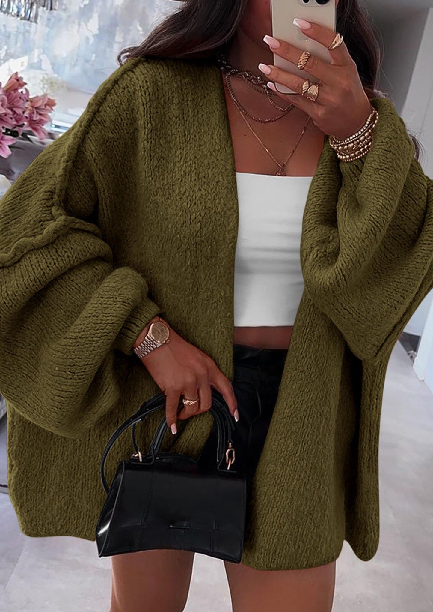 Oversized Knit Cardigan