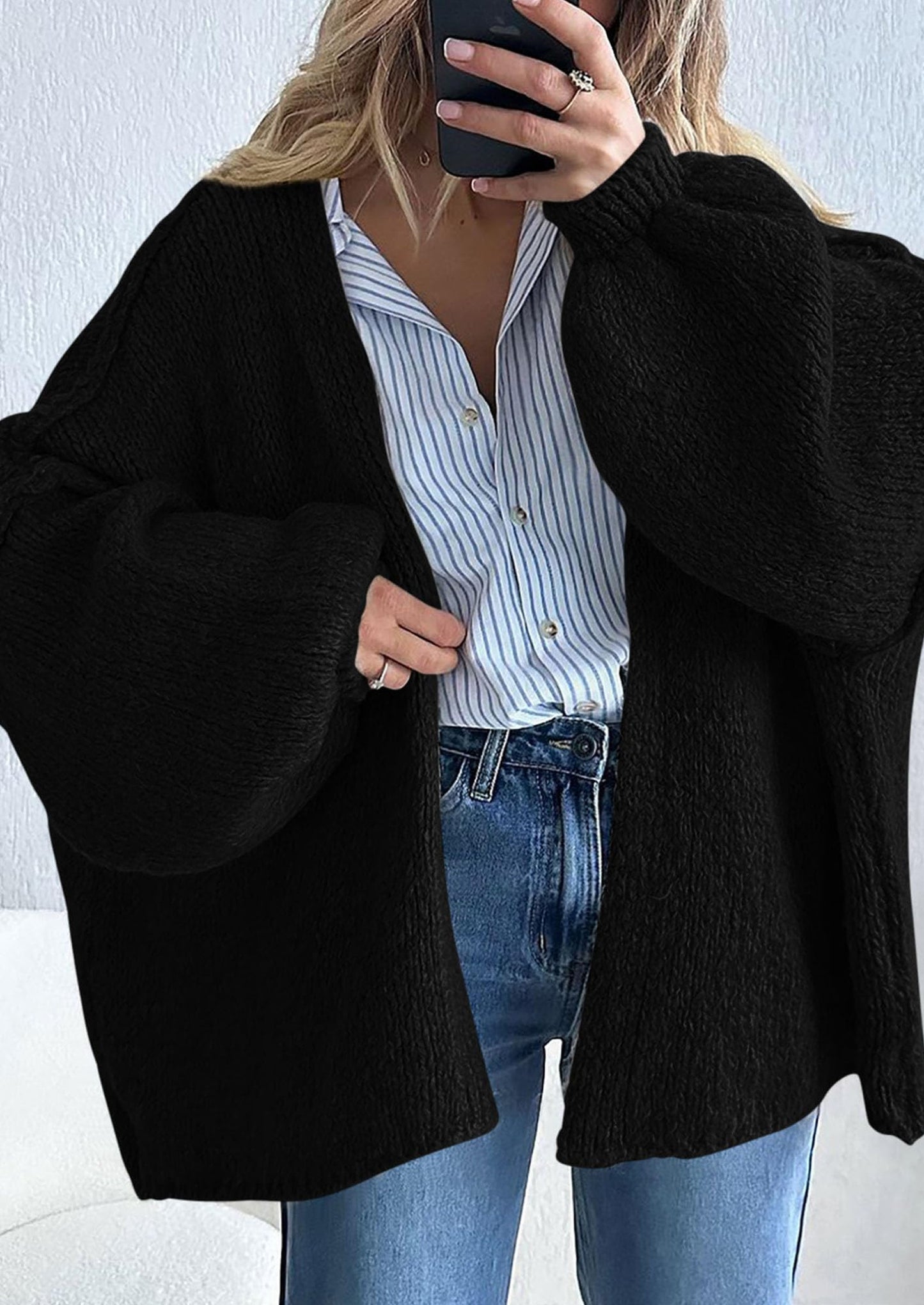 Oversized Knit Cardigan