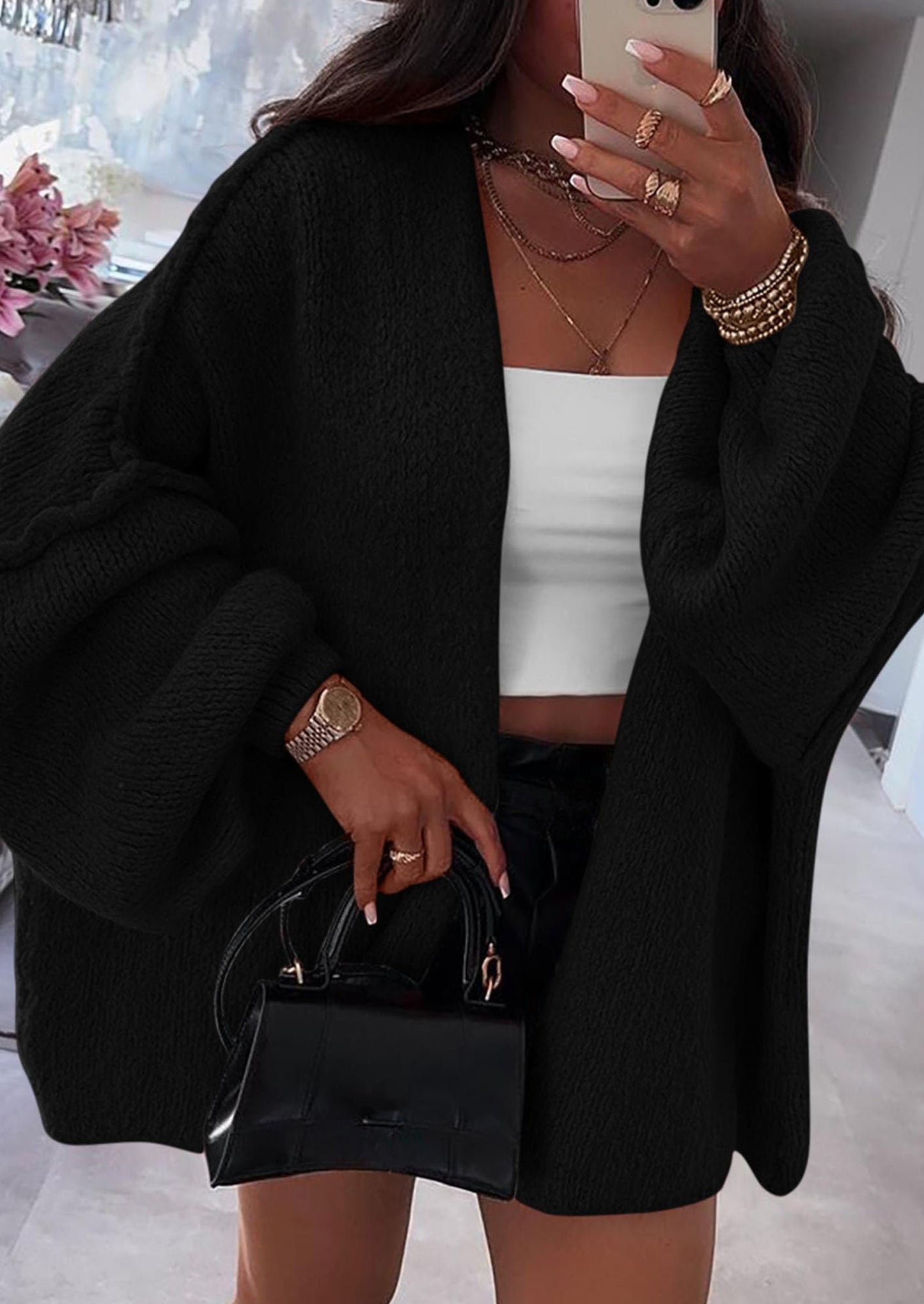 Oversized Knit Cardigan