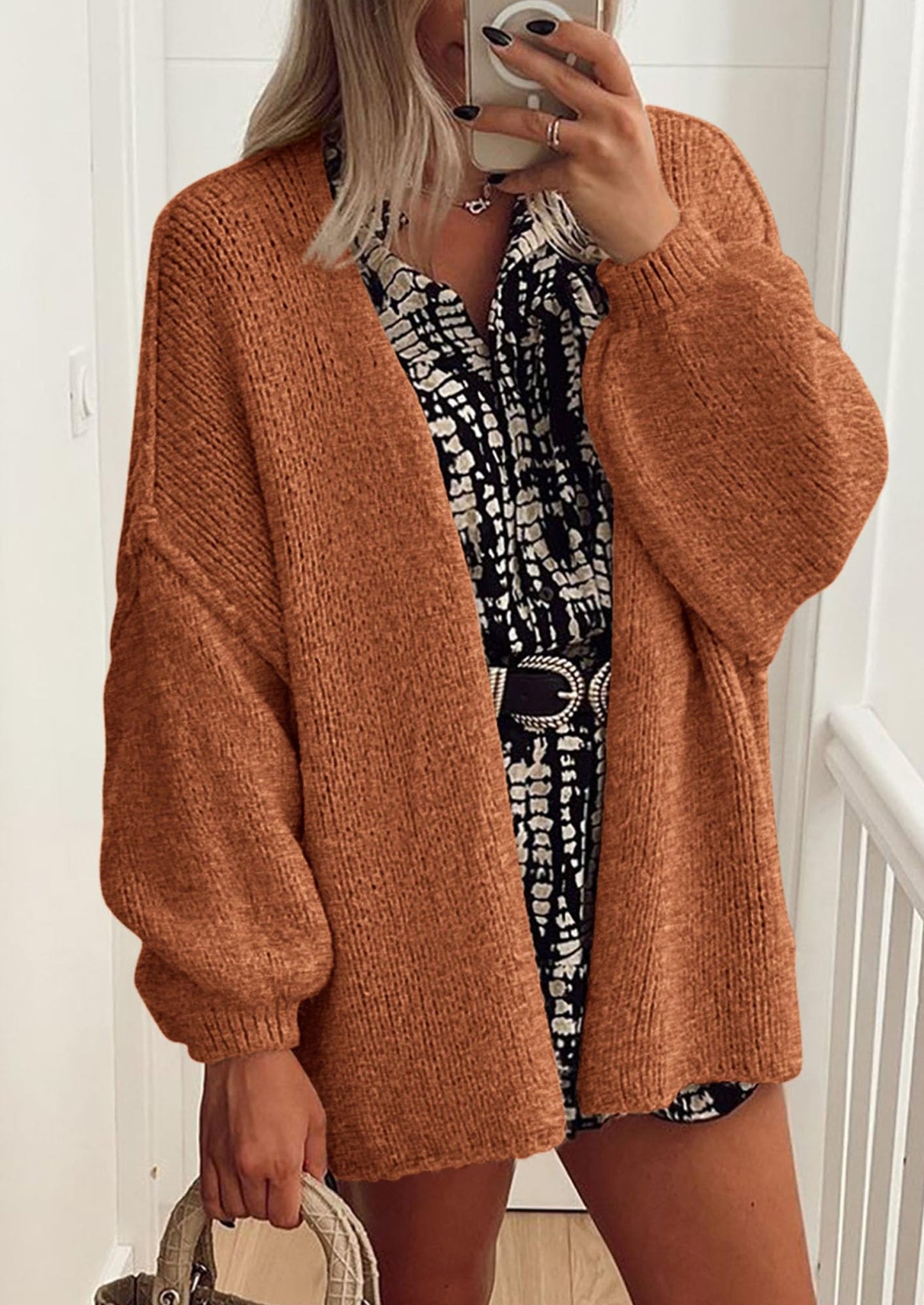 Oversized Knit Cardigan