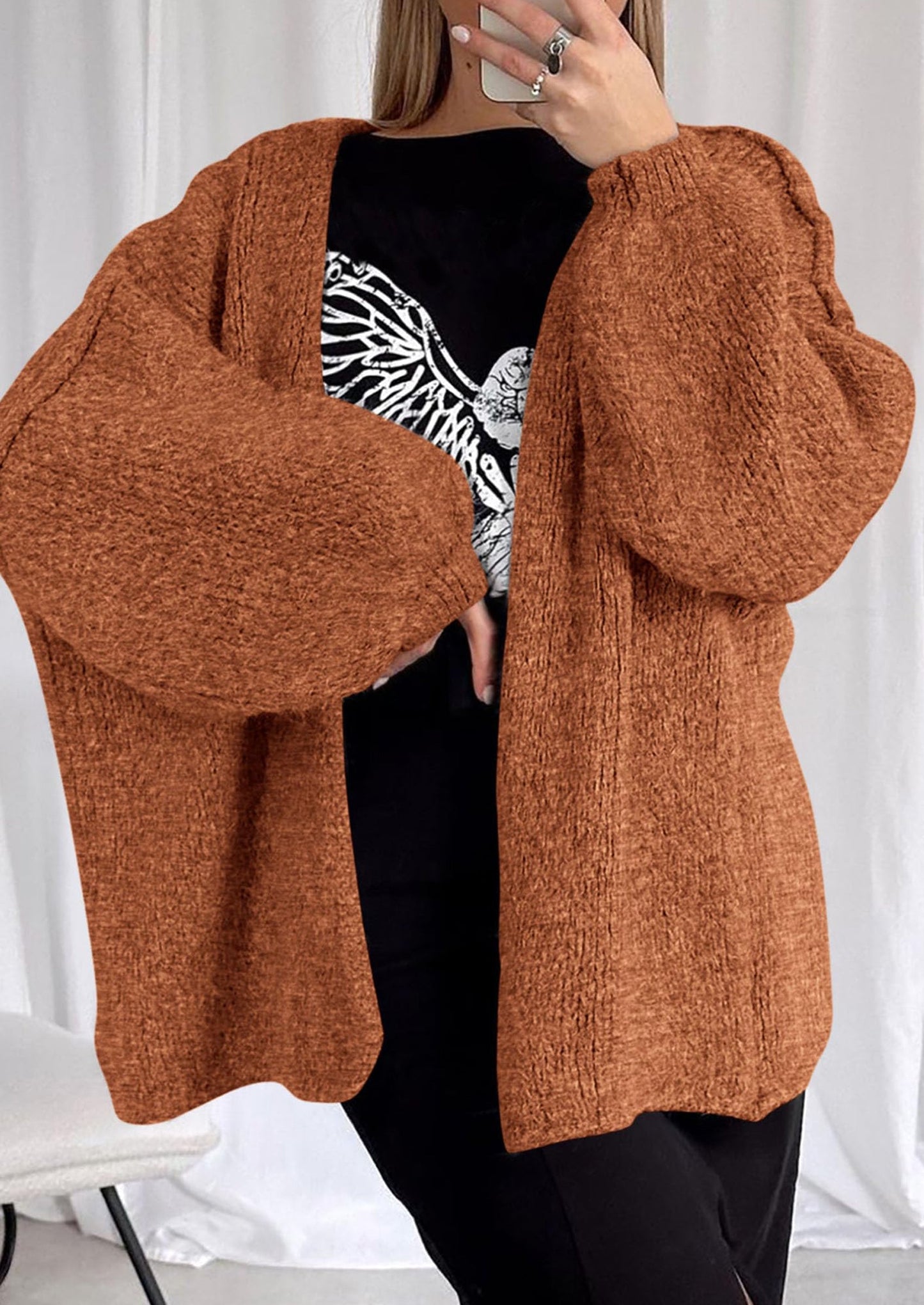 Oversized Knit Cardigan
