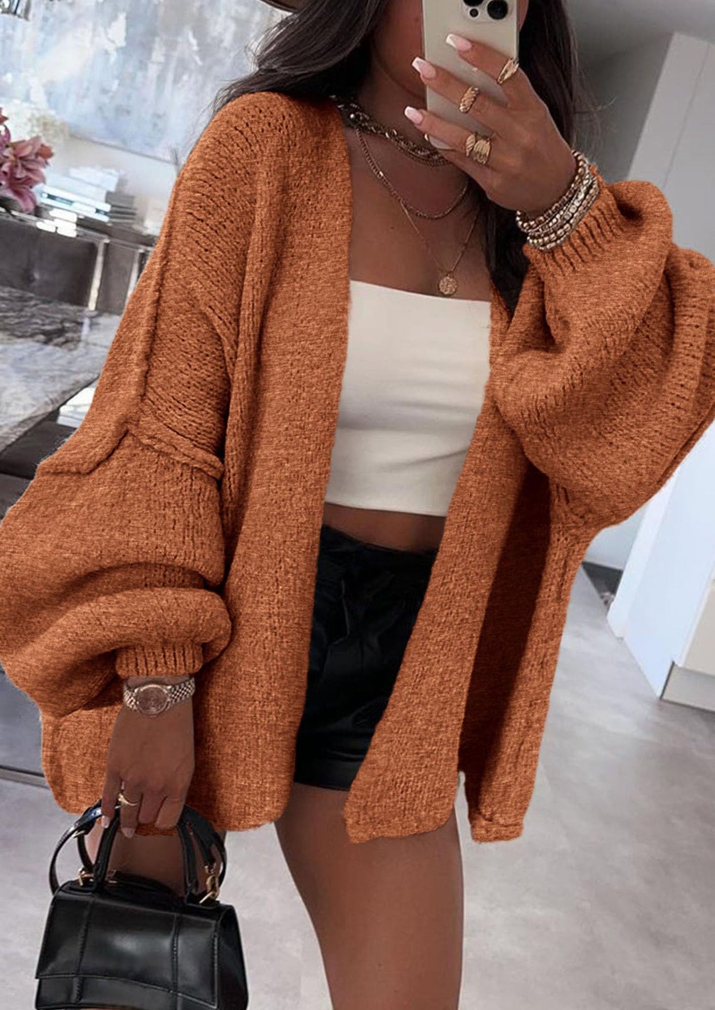 Oversized Knit Cardigan