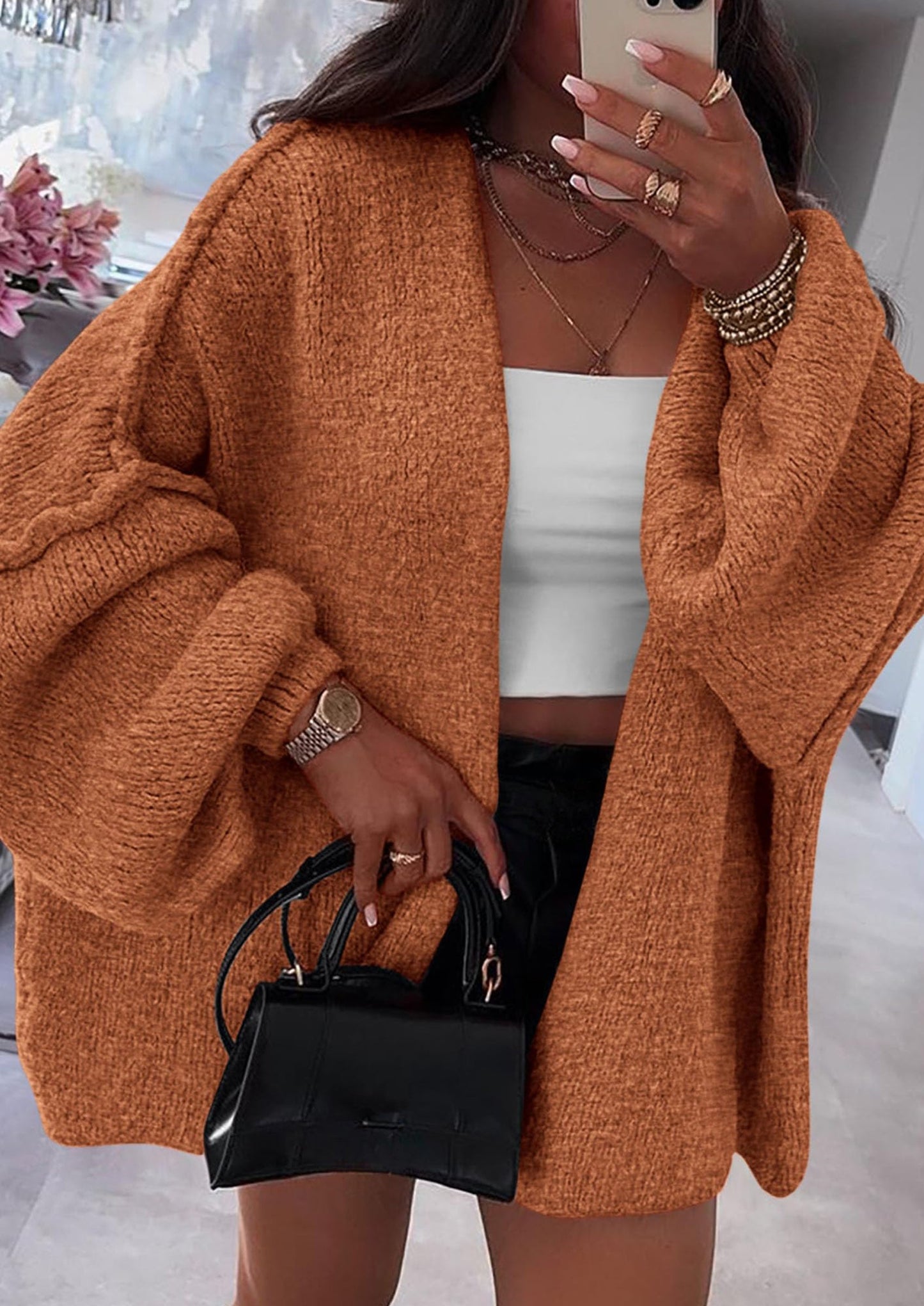 Oversized Knit Cardigan