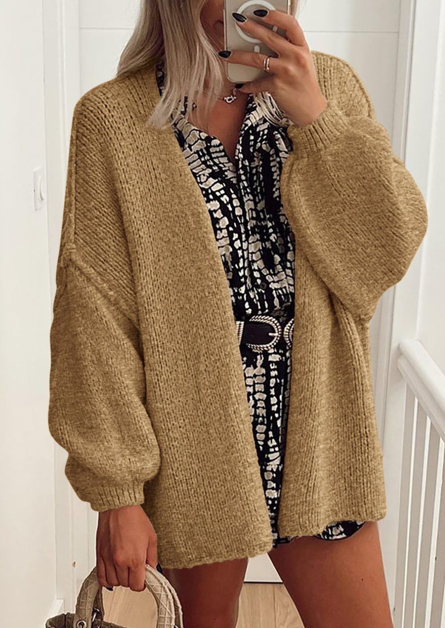 Oversized Knit Cardigan