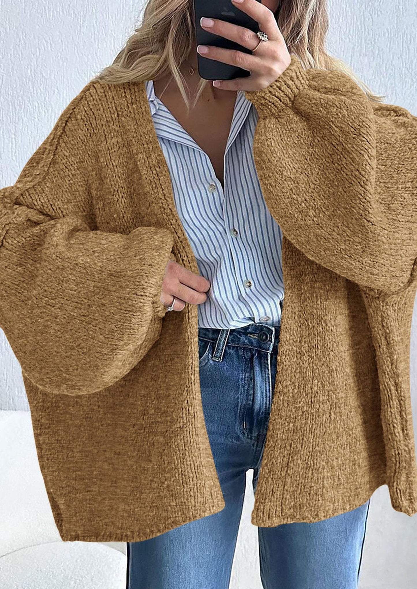 Oversized Knit Cardigan