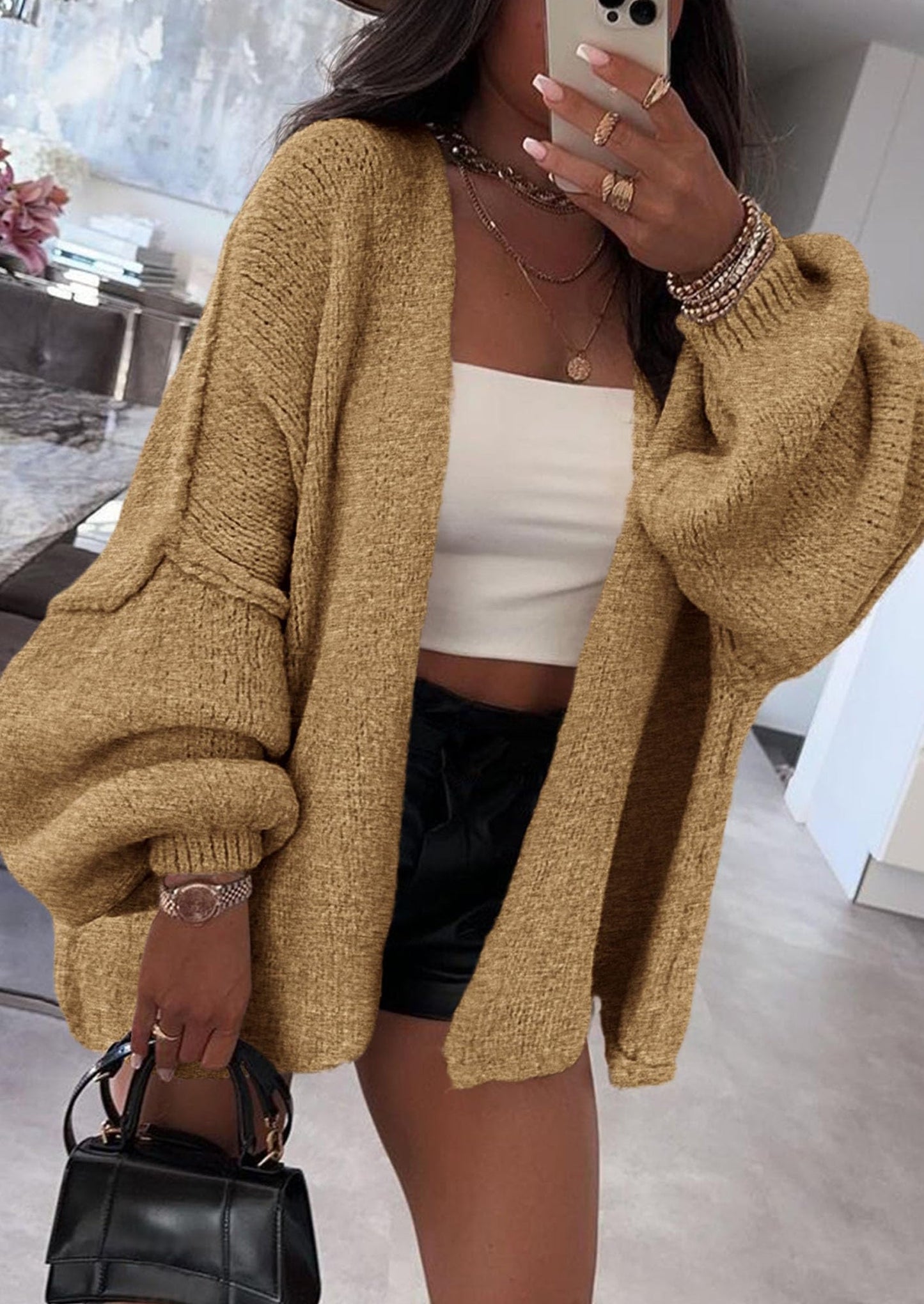 Oversized Knit Cardigan