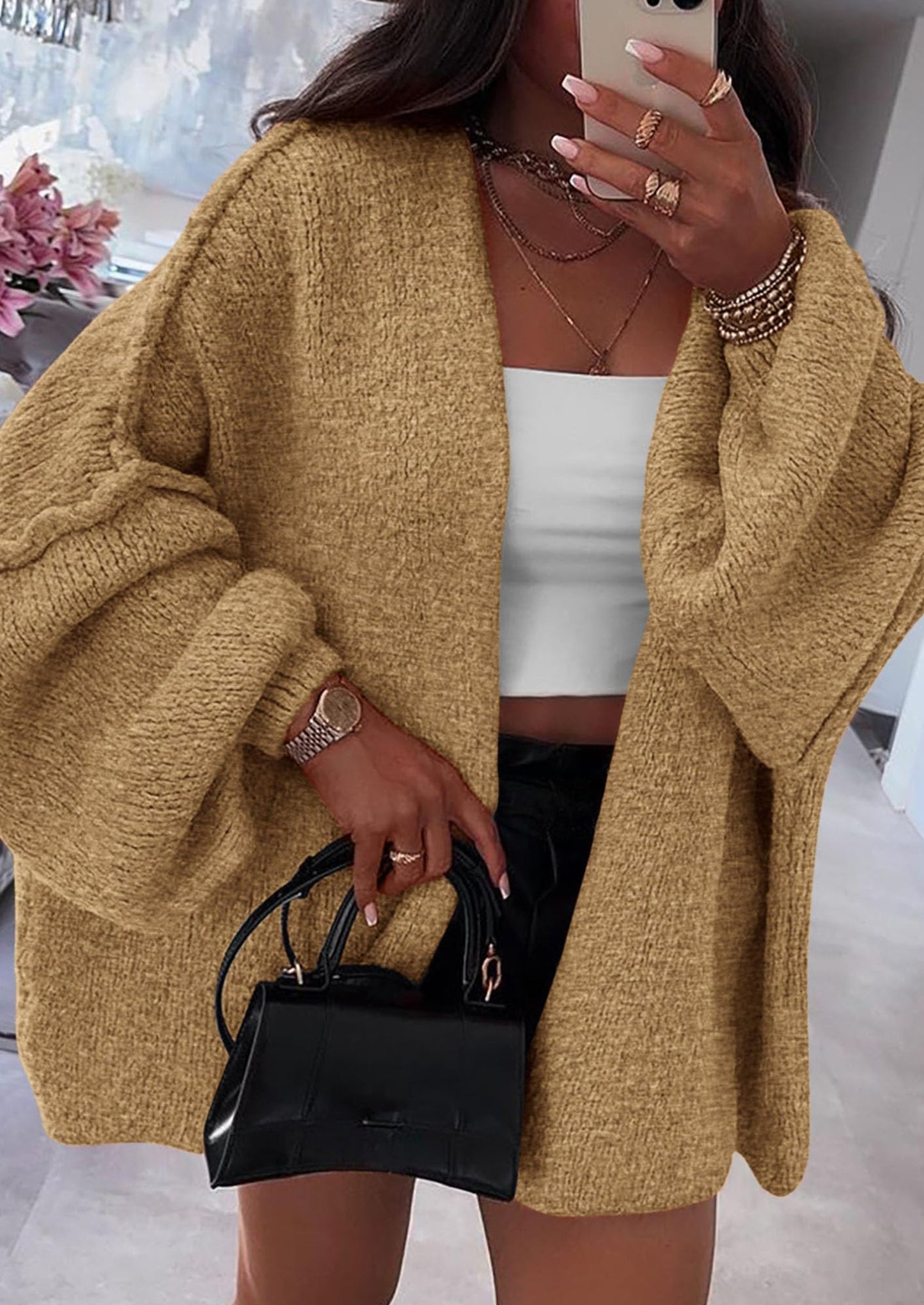 Oversized Knit Cardigan