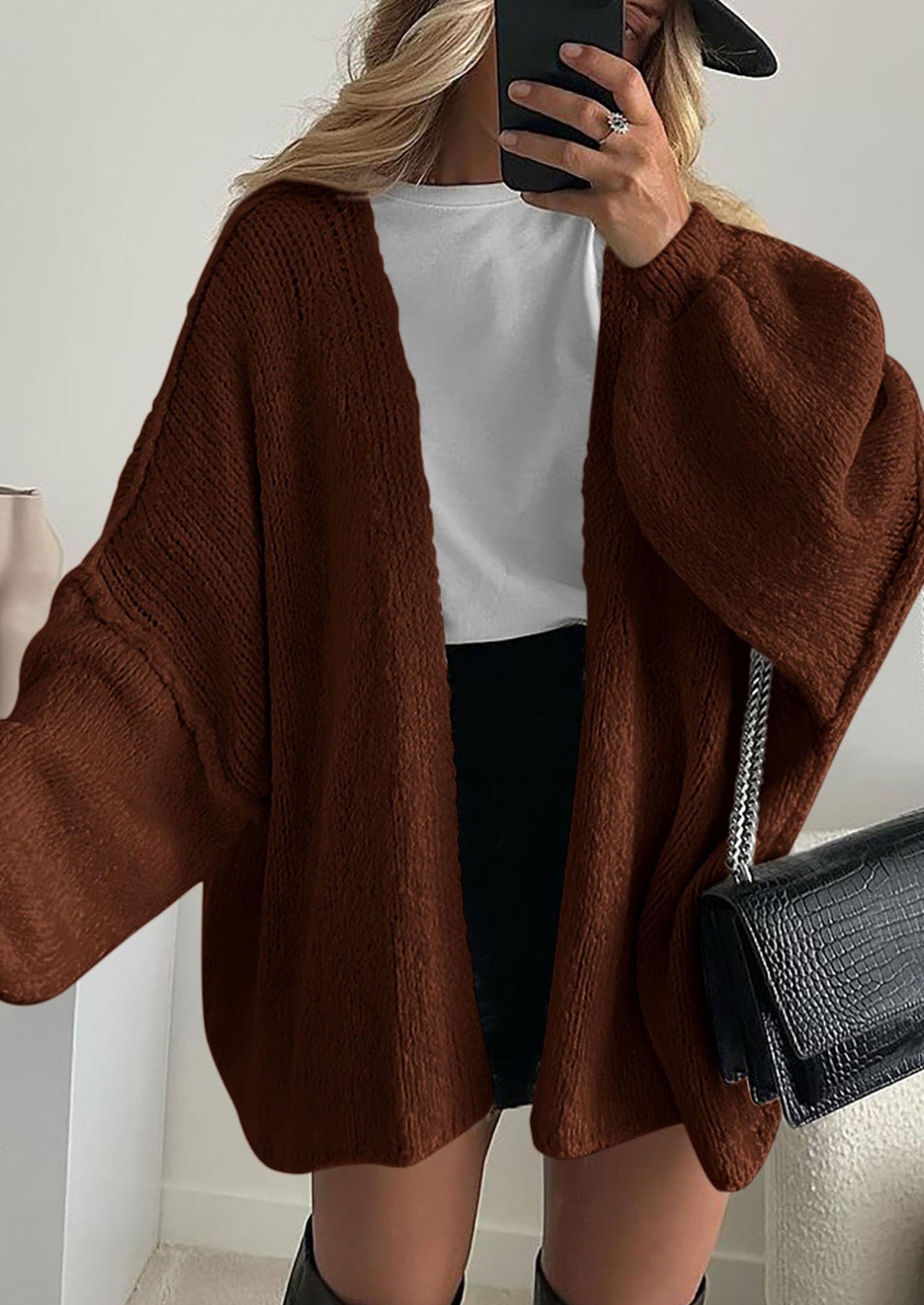Oversized Knit Cardigan