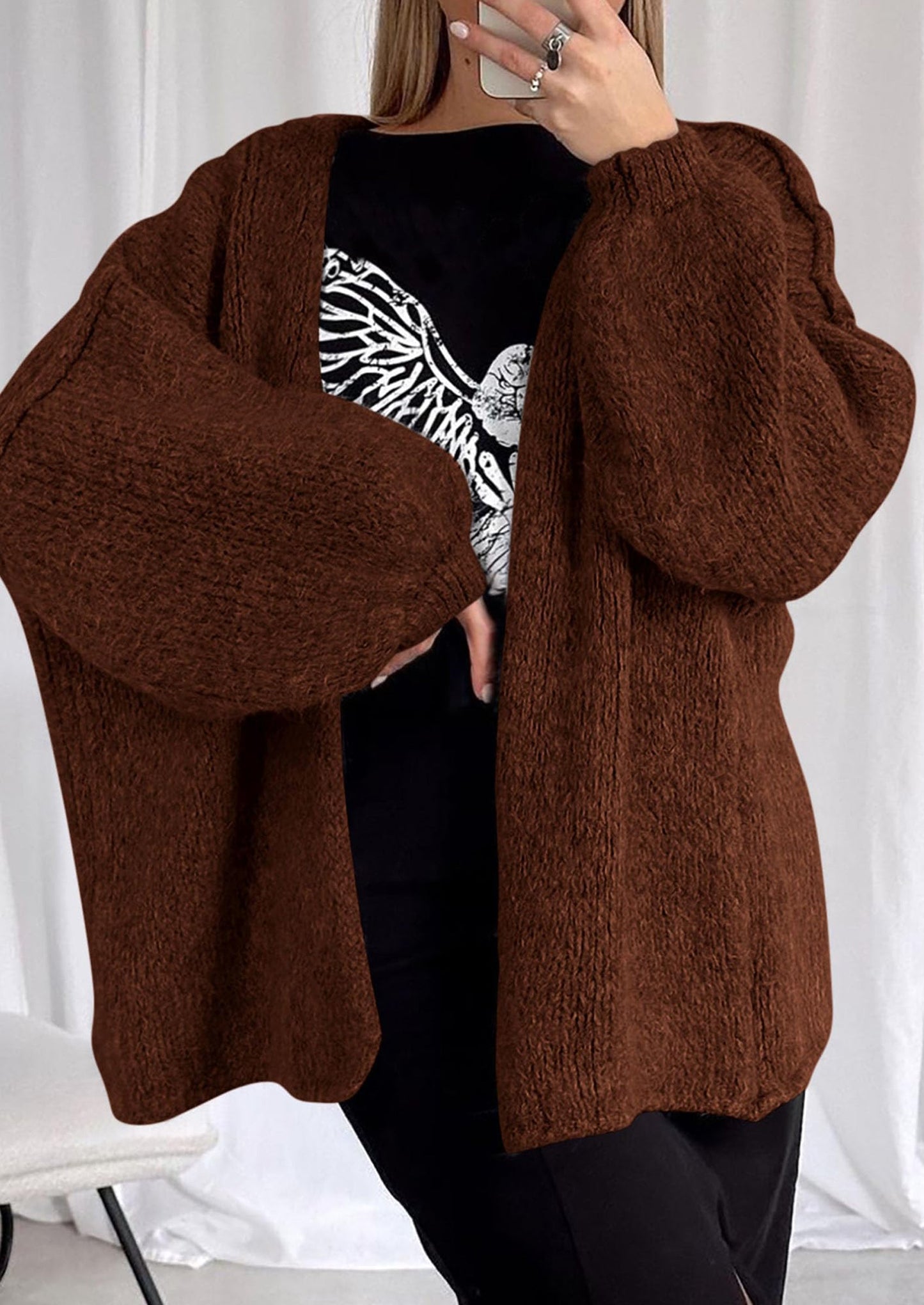 Oversized Knit Cardigan