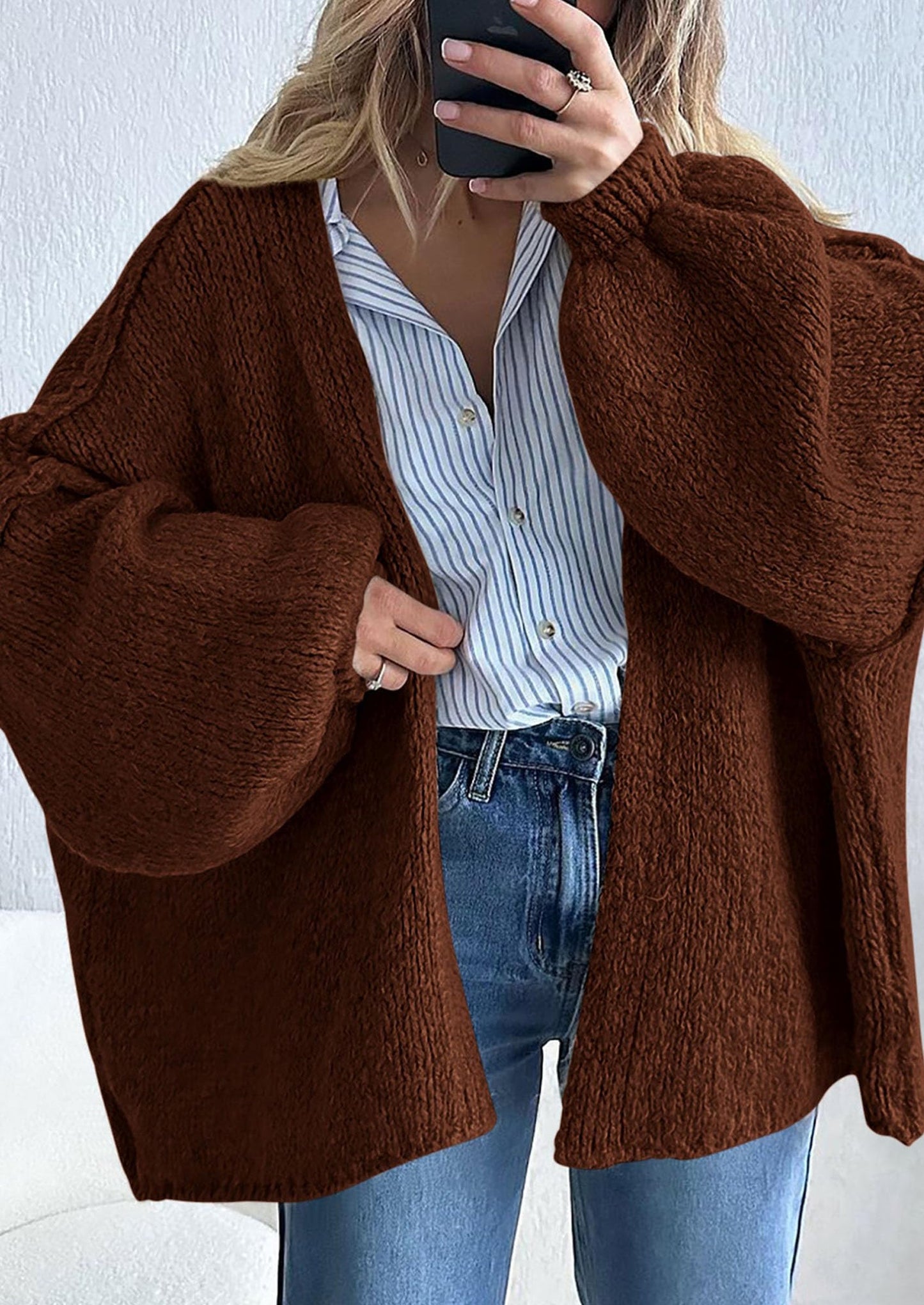 Oversized Knit Cardigan