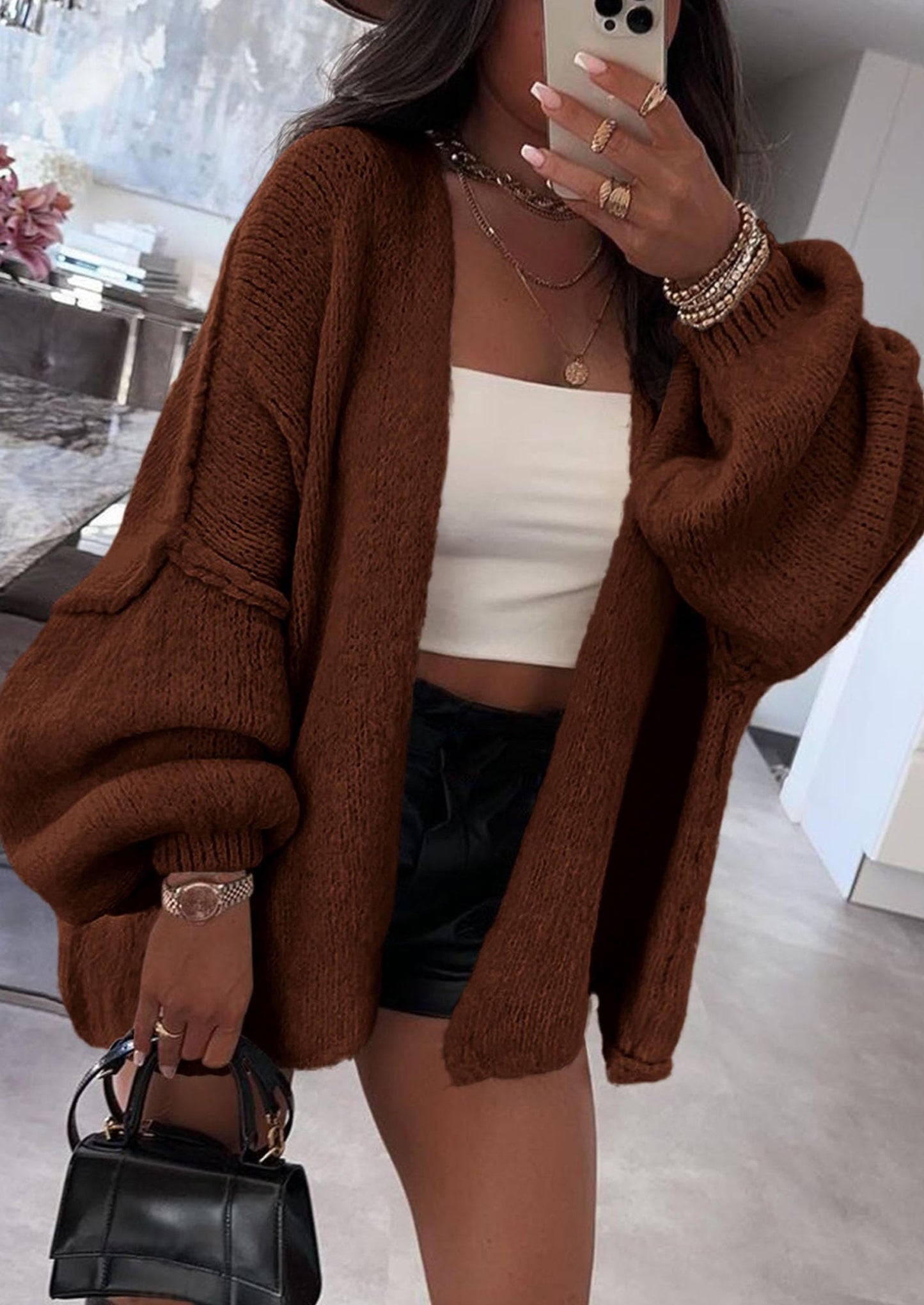 Oversized Knit Cardigan