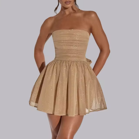Glitter Cocktail Party Dress