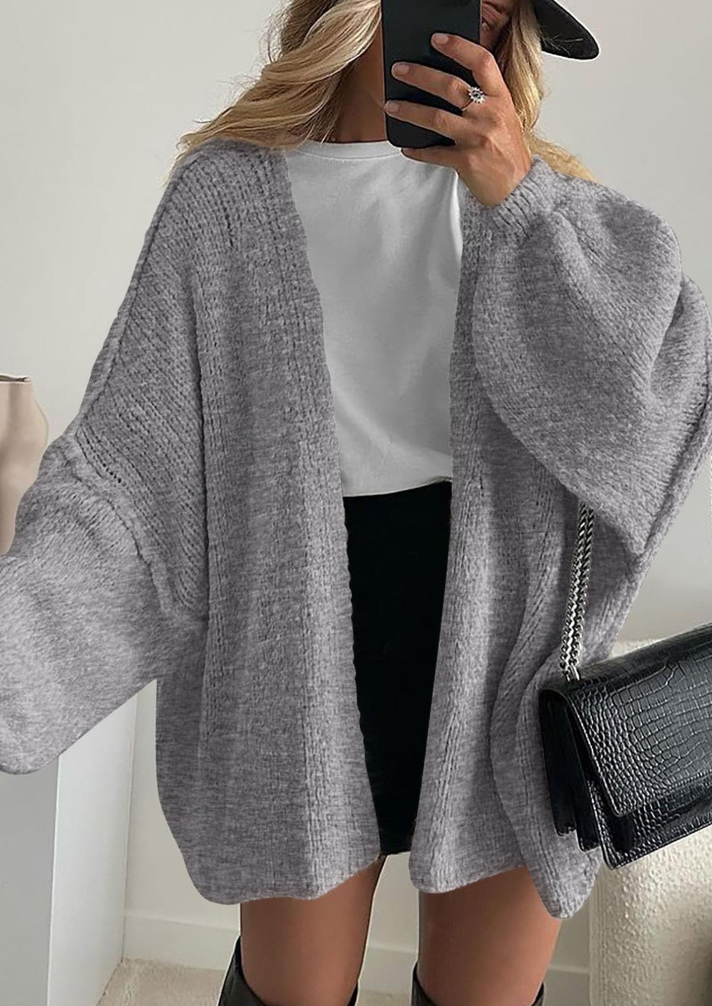 Oversized Knit Cardigan