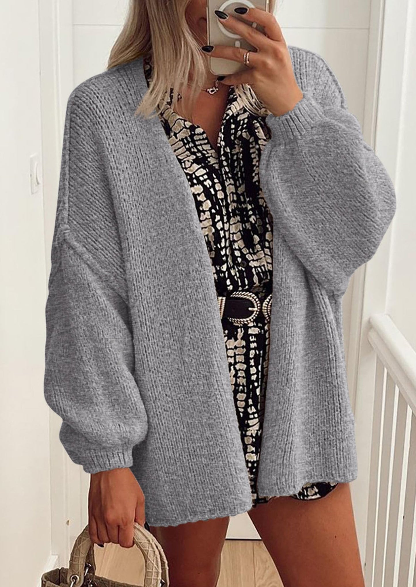 Oversized Knit Cardigan