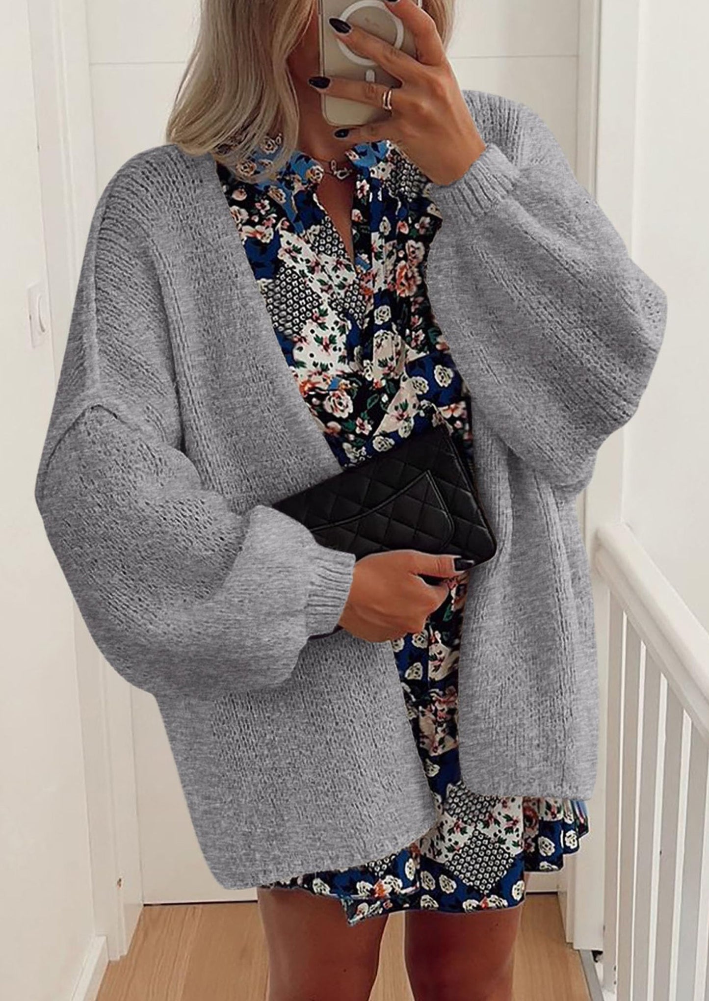 Oversized Knit Cardigan