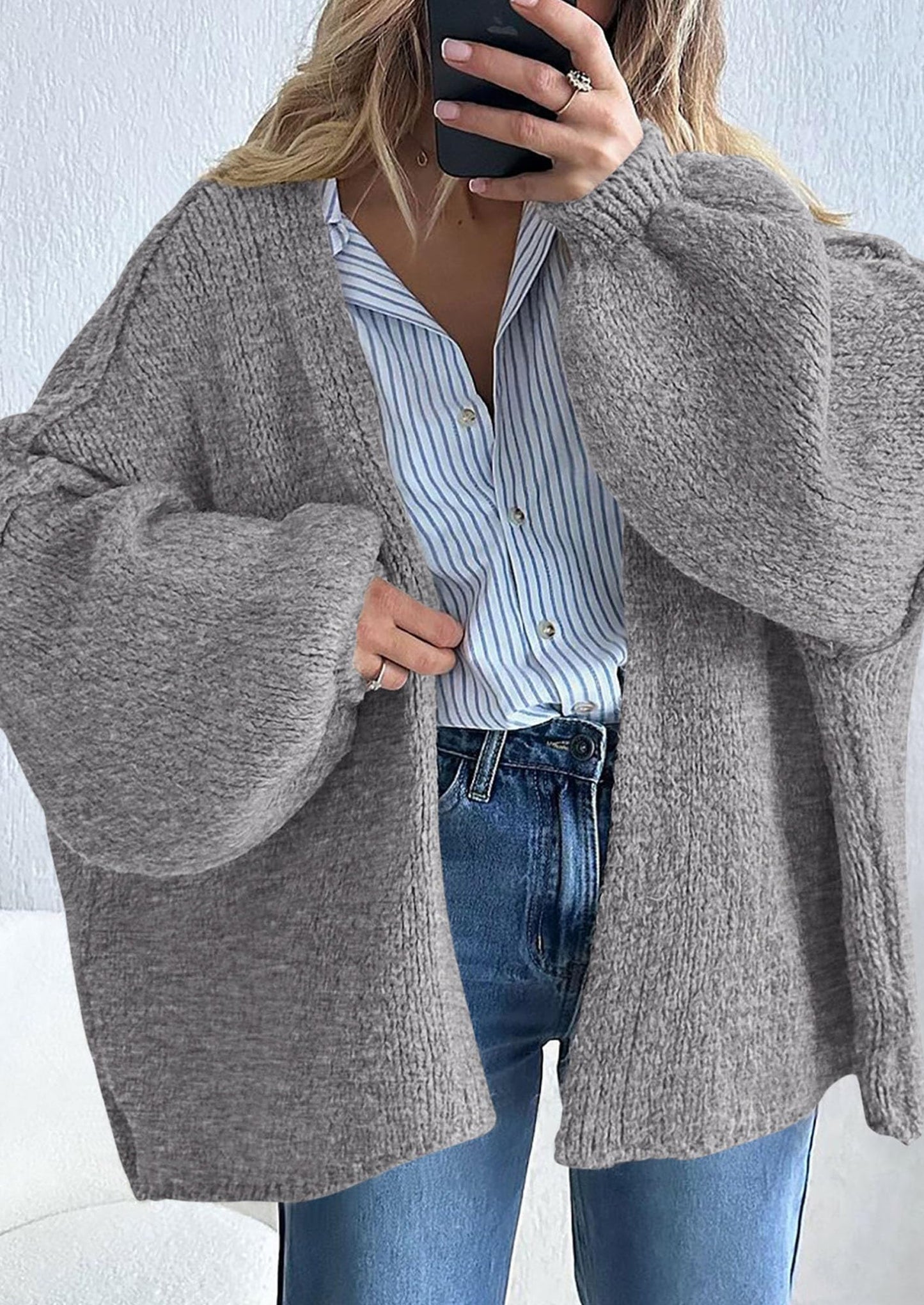 Oversized Knit Cardigan