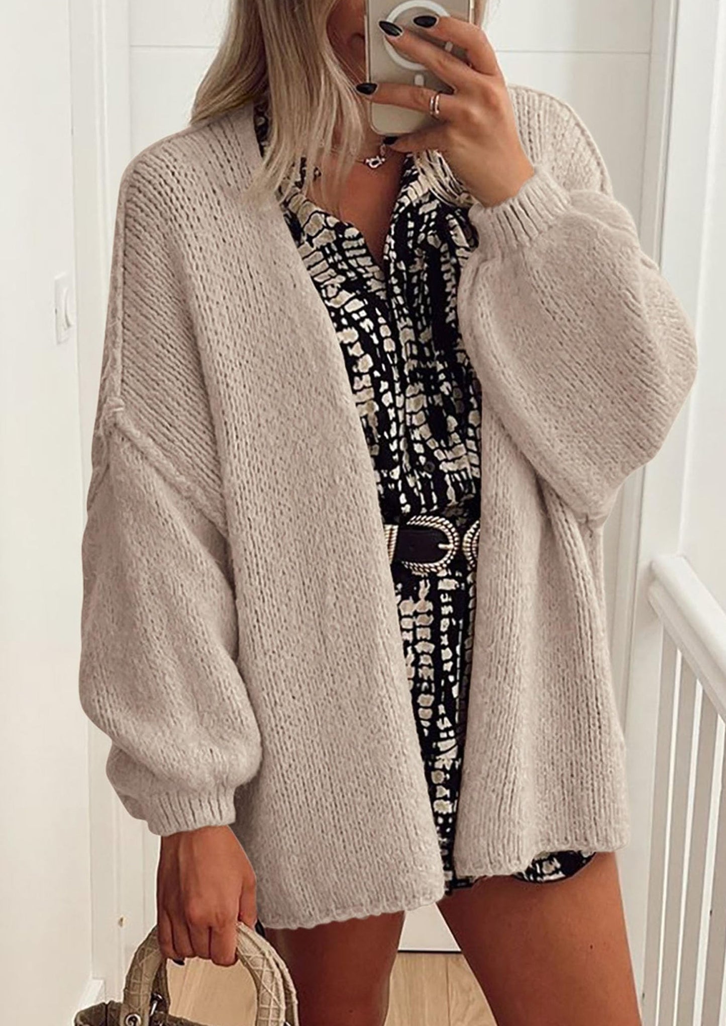 Oversized Knit Cardigan