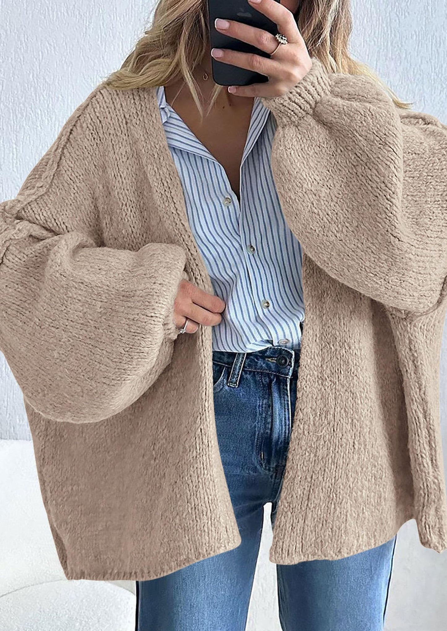 Oversized Knit Cardigan