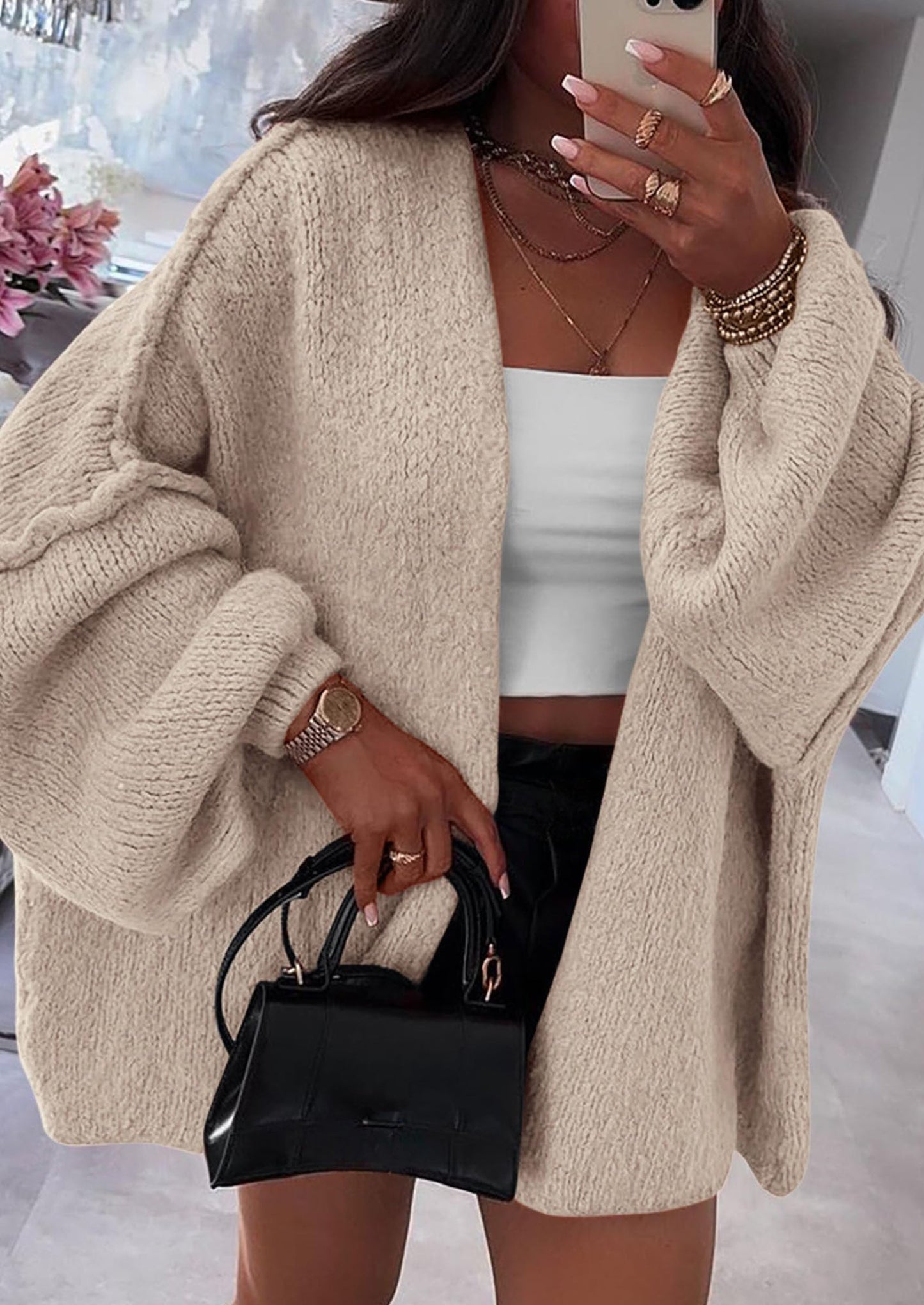 Oversized Knit Cardigan