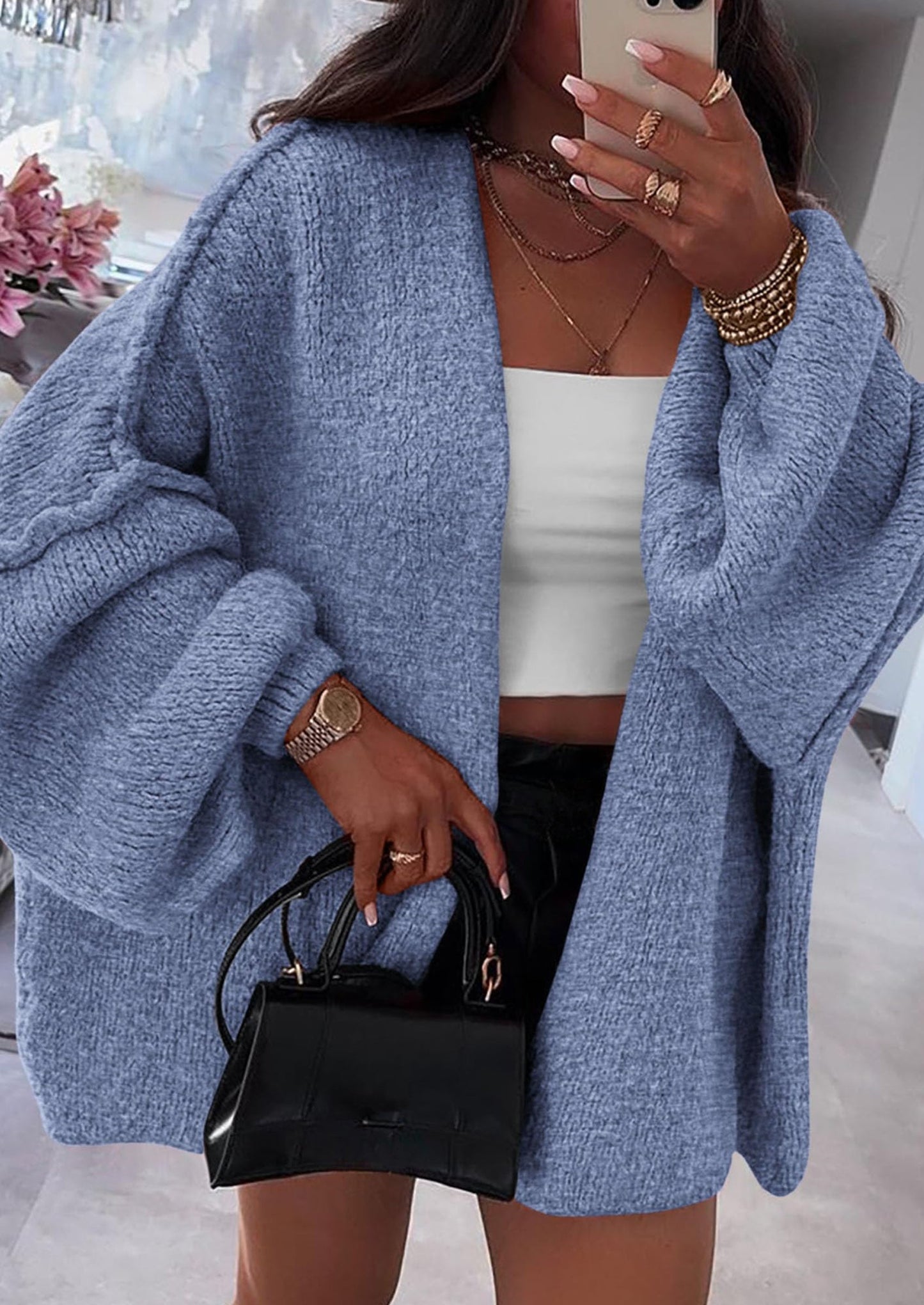 Oversized Knit Cardigan