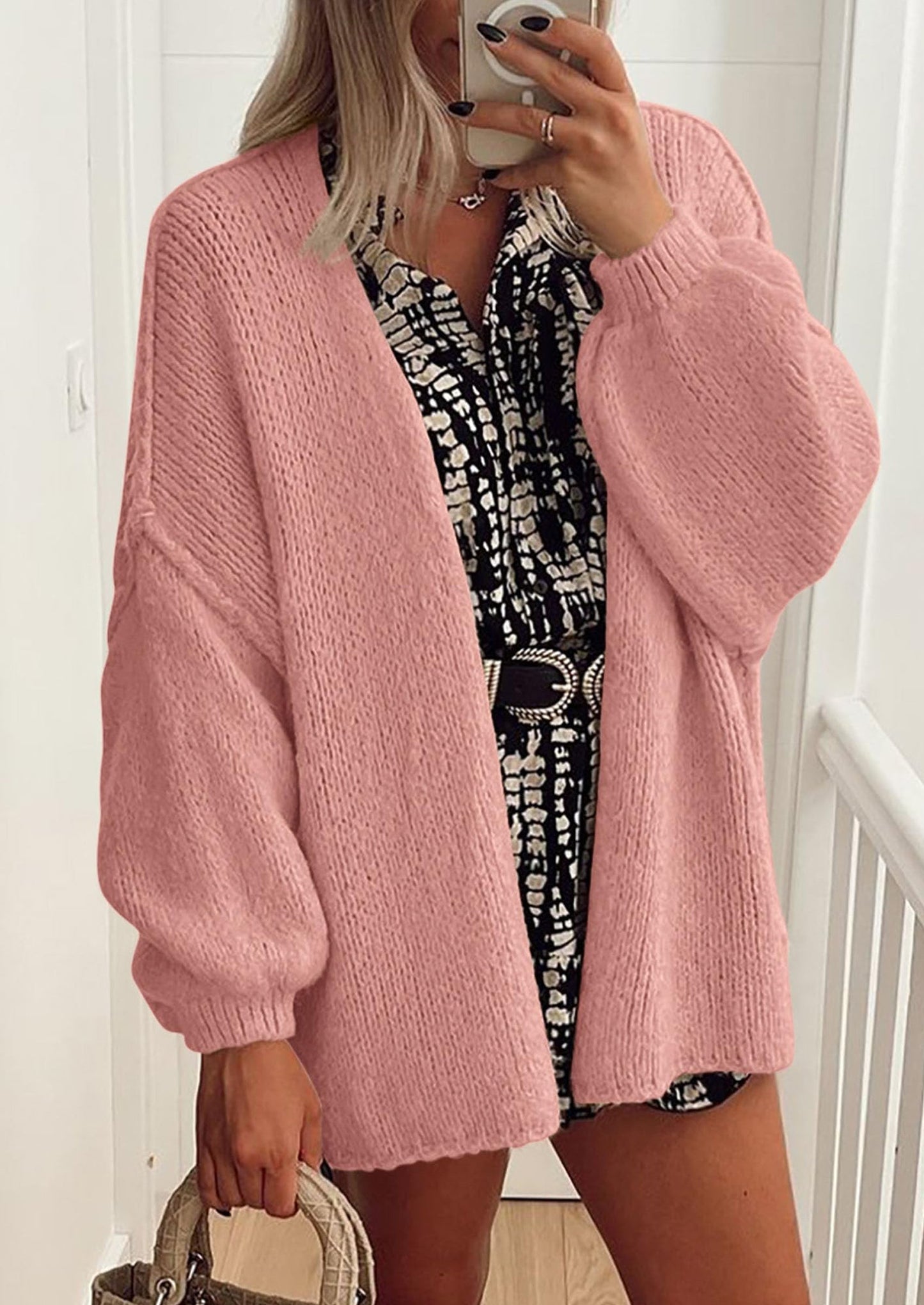 Oversized Knit Cardigan