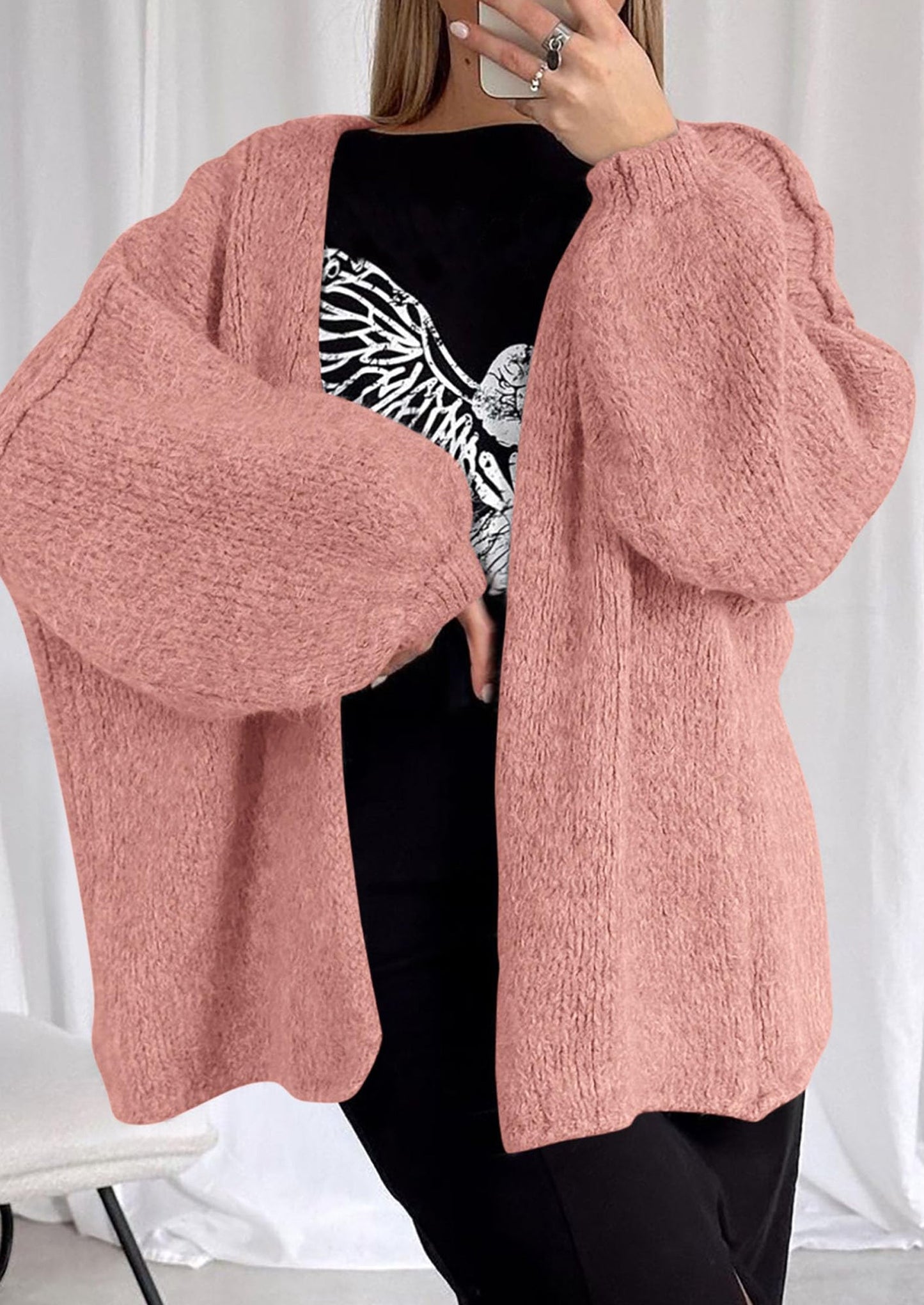 Oversized Knit Cardigan