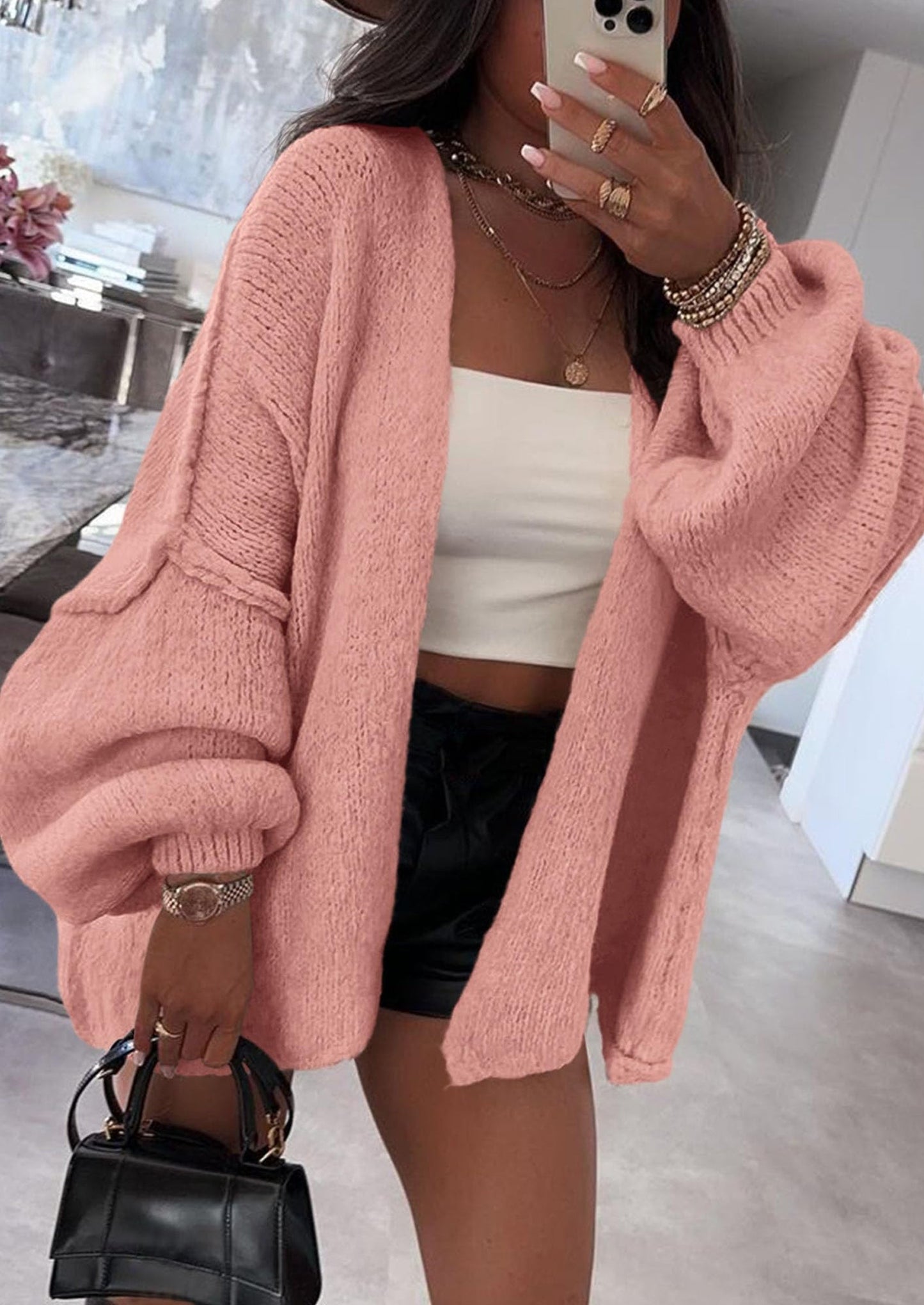 Oversized Knit Cardigan