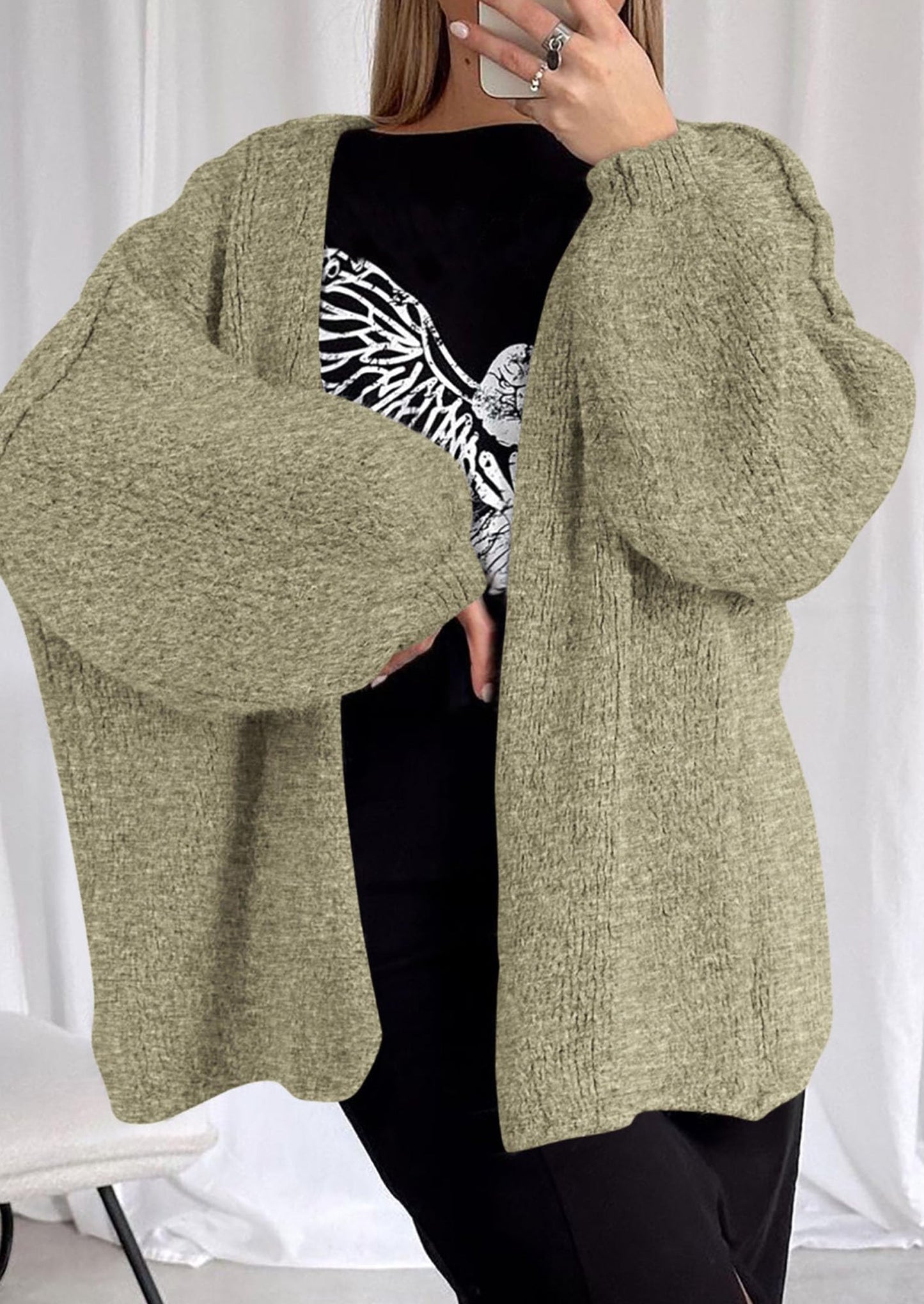 Oversized Knit Cardigan