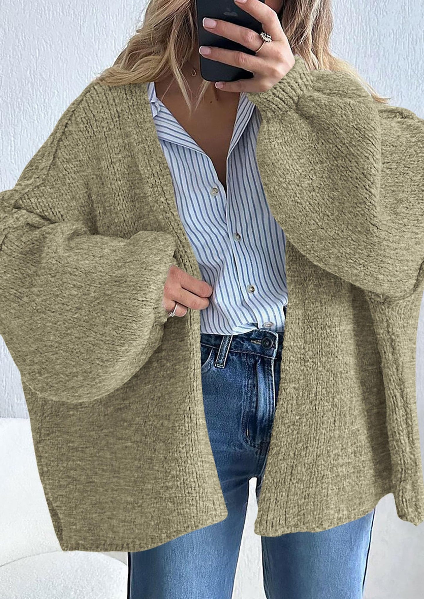 Oversized Knit Cardigan