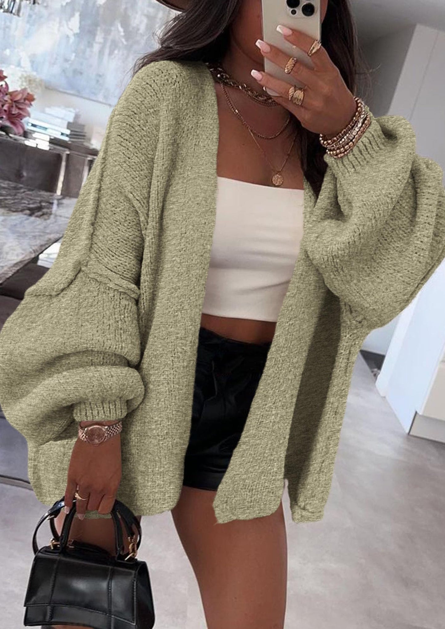 Oversized Knit Cardigan