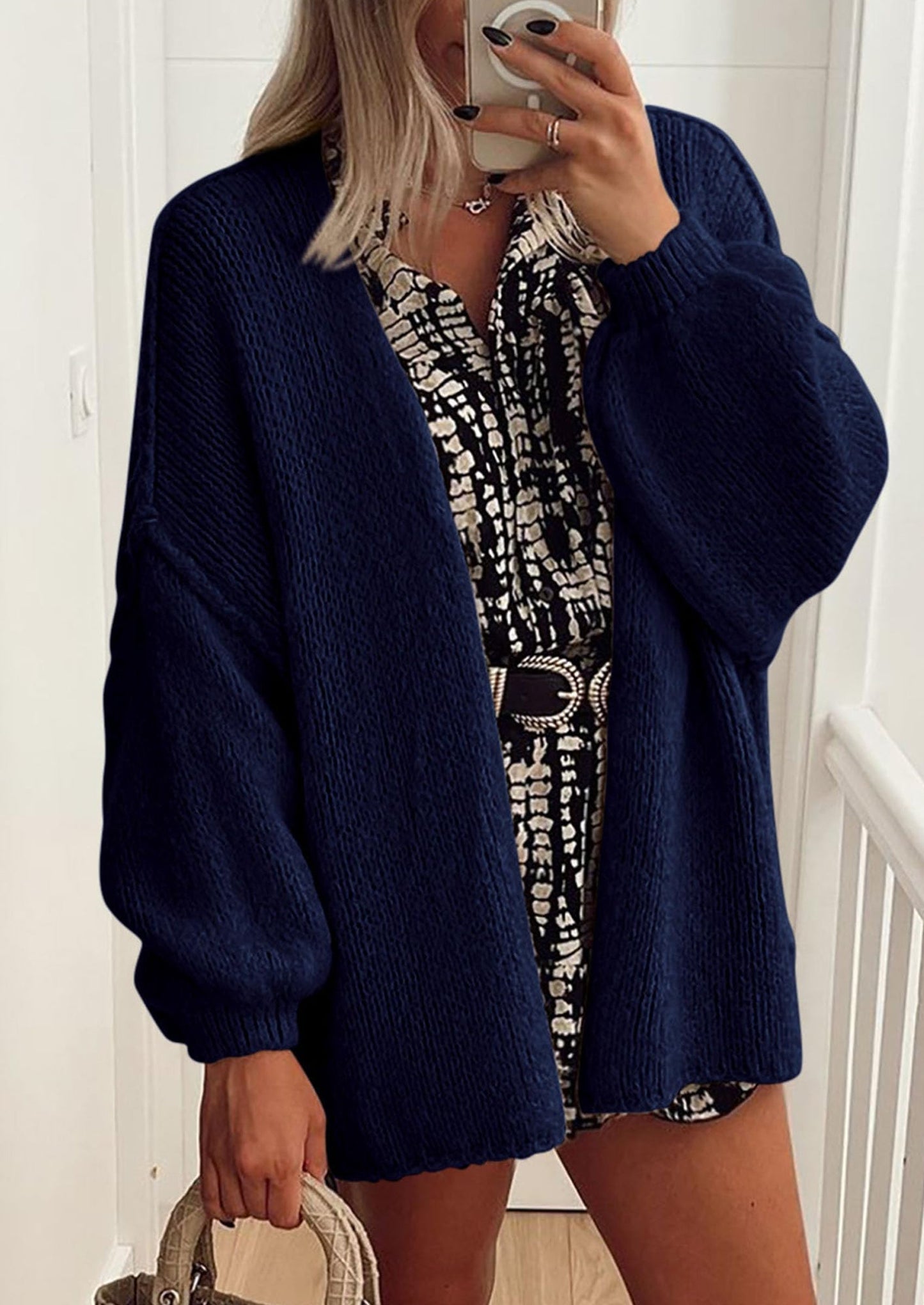 Oversized Knit Cardigan