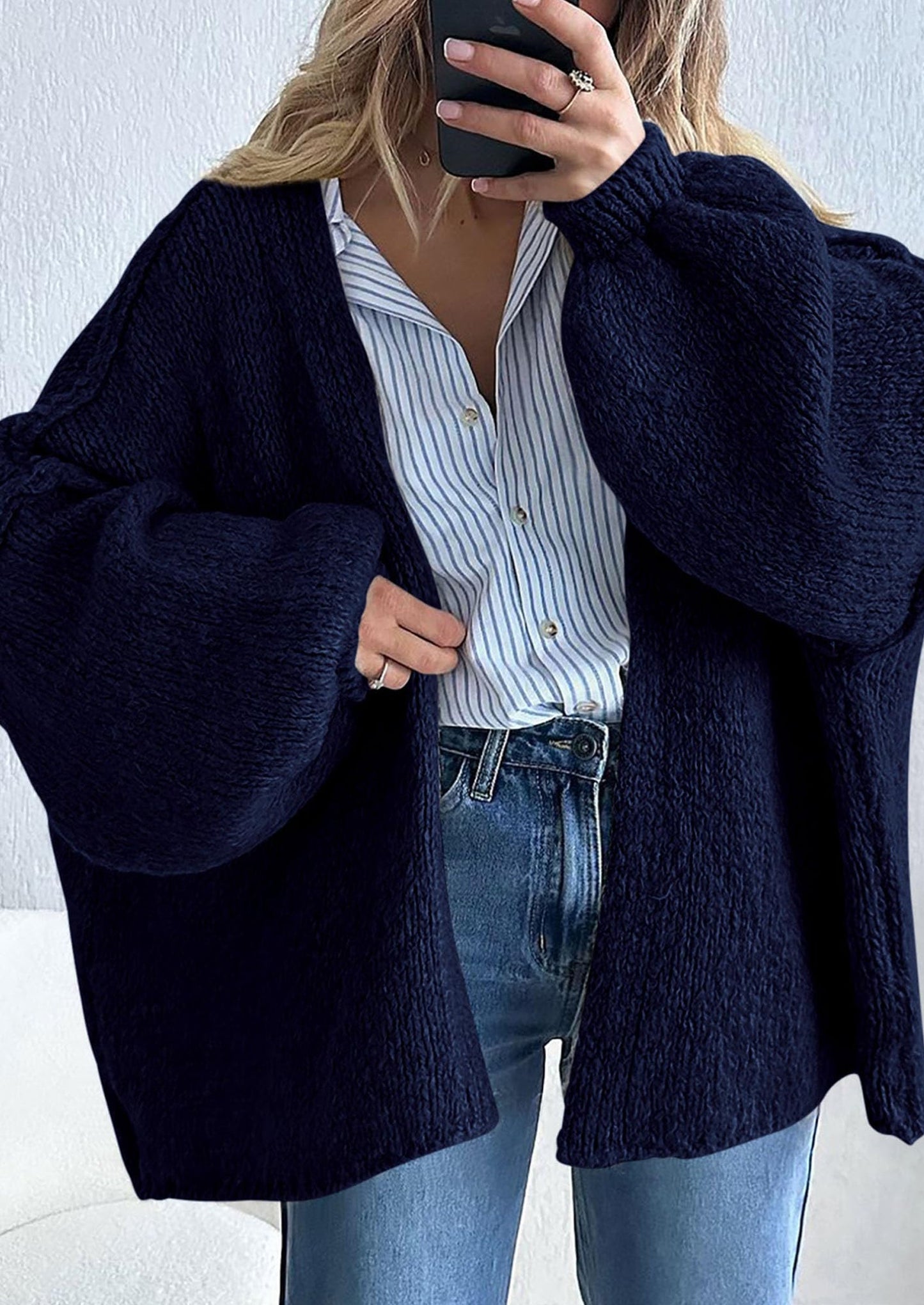 Oversized Knit Cardigan