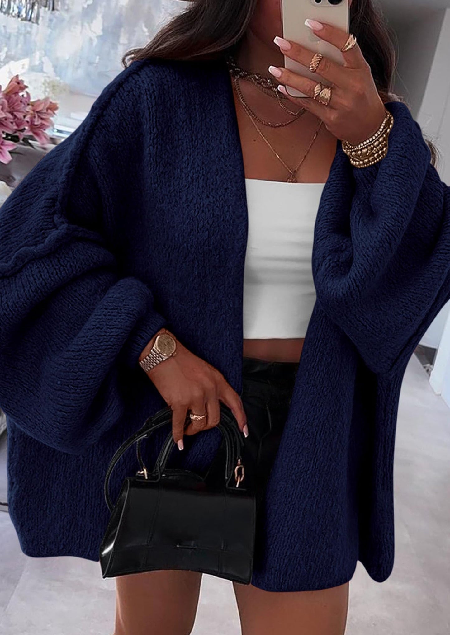 Oversized Knit Cardigan