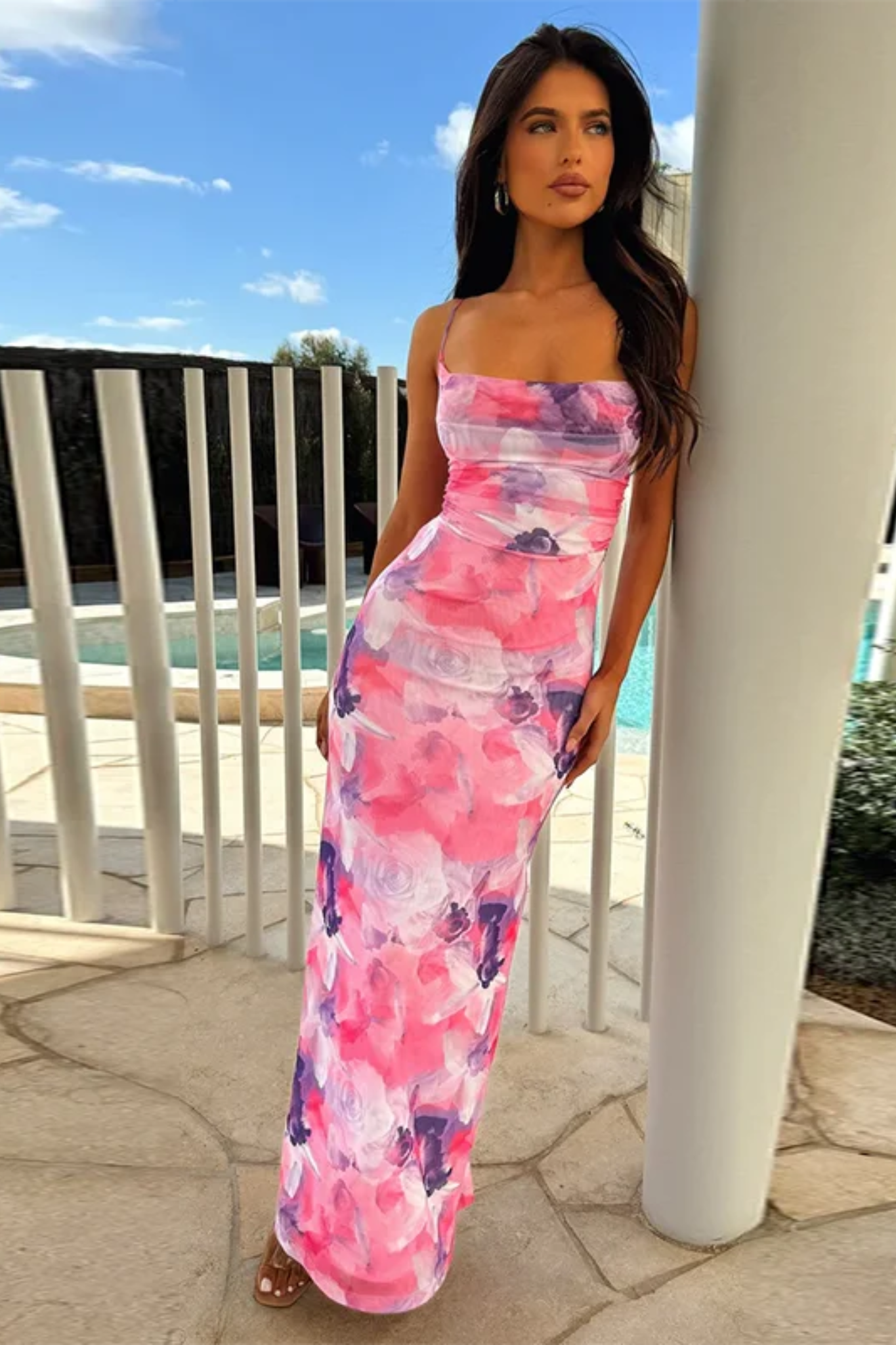 Enchanting Sea Flower Maxi Dress™