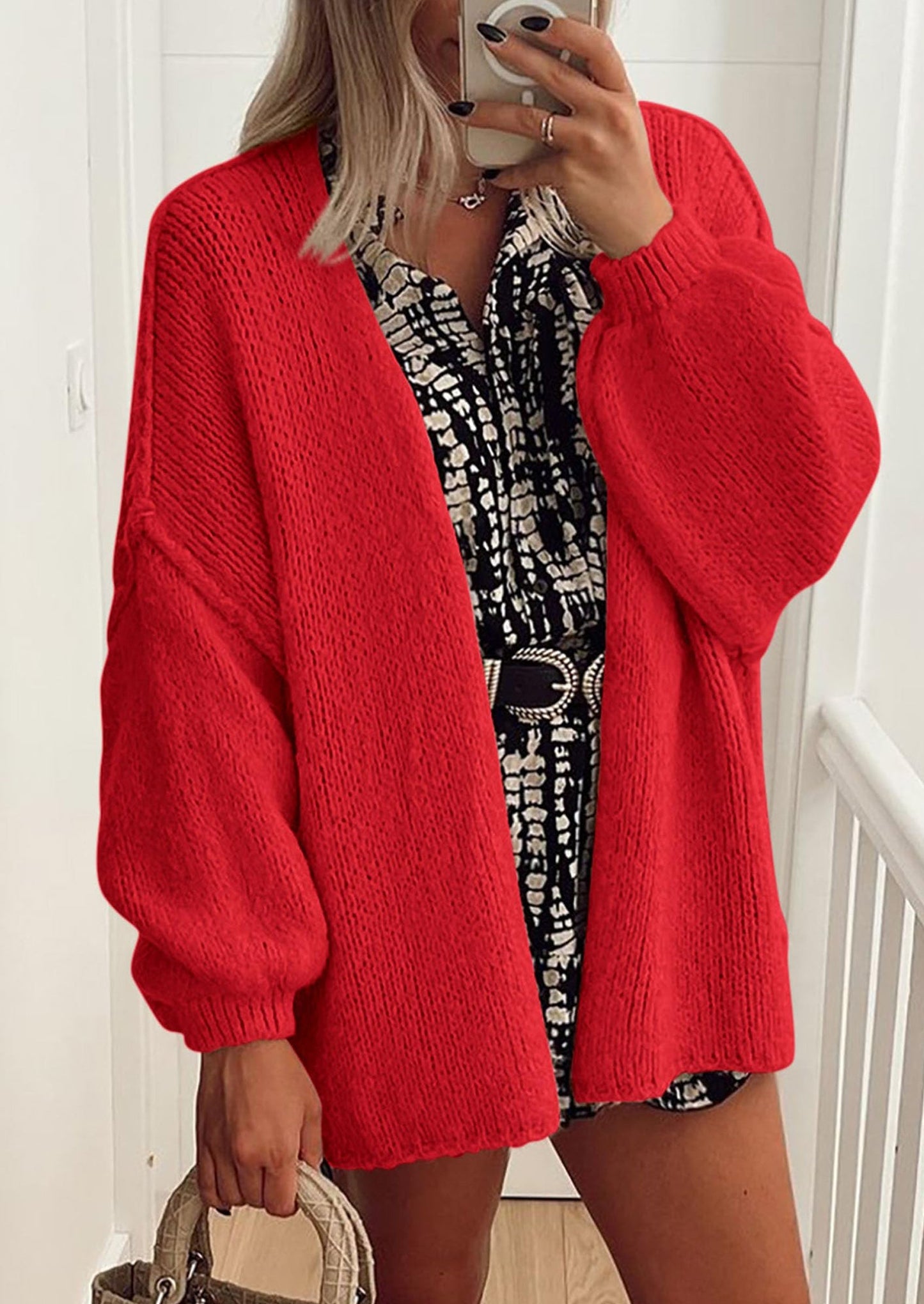Oversized Knit Cardigan