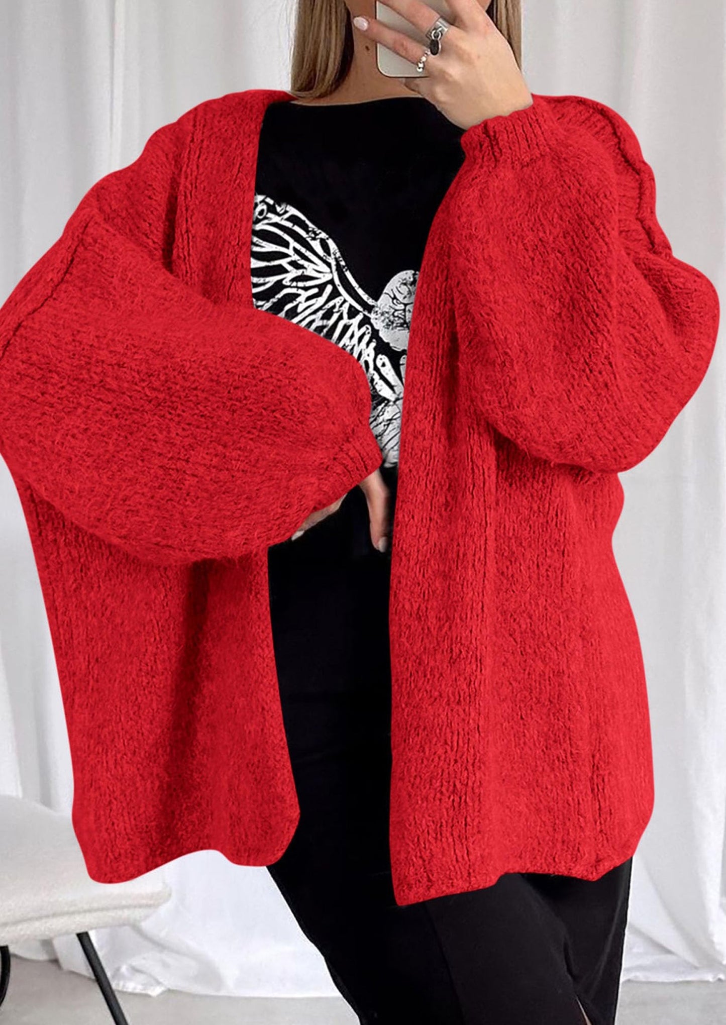 Oversized Knit Cardigan