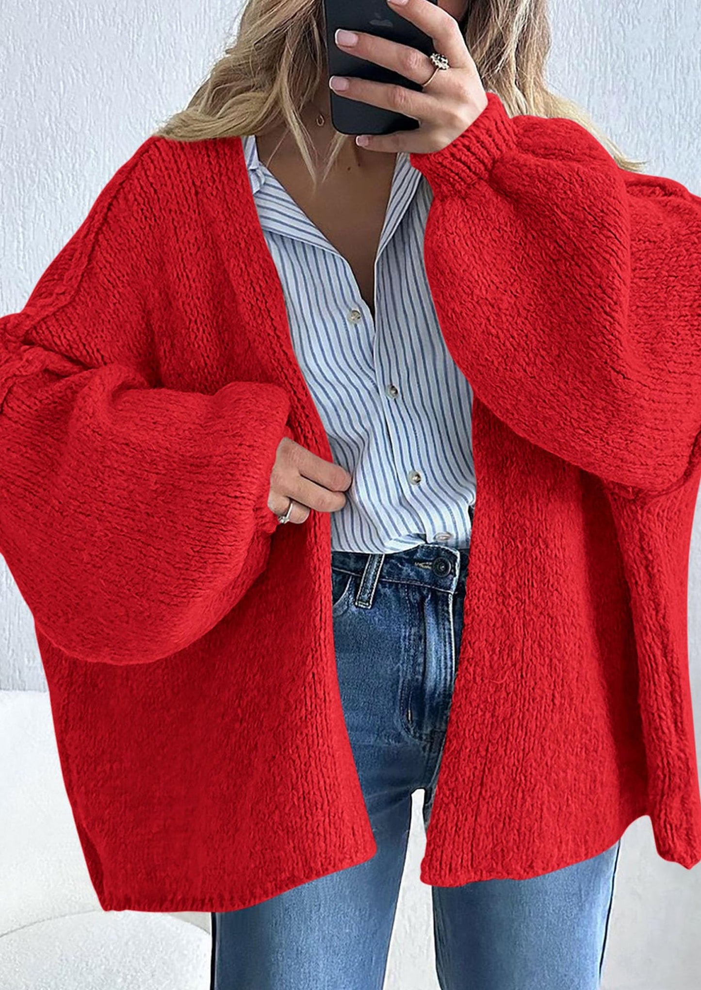 Oversized Knit Cardigan