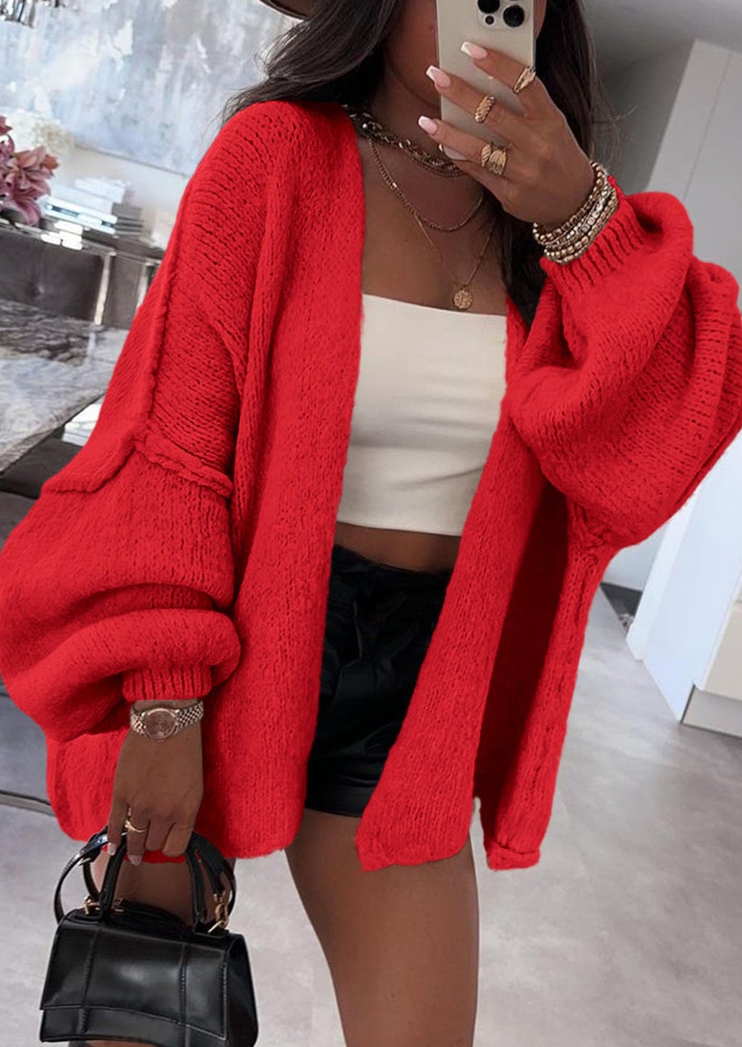Oversized Knit Cardigan