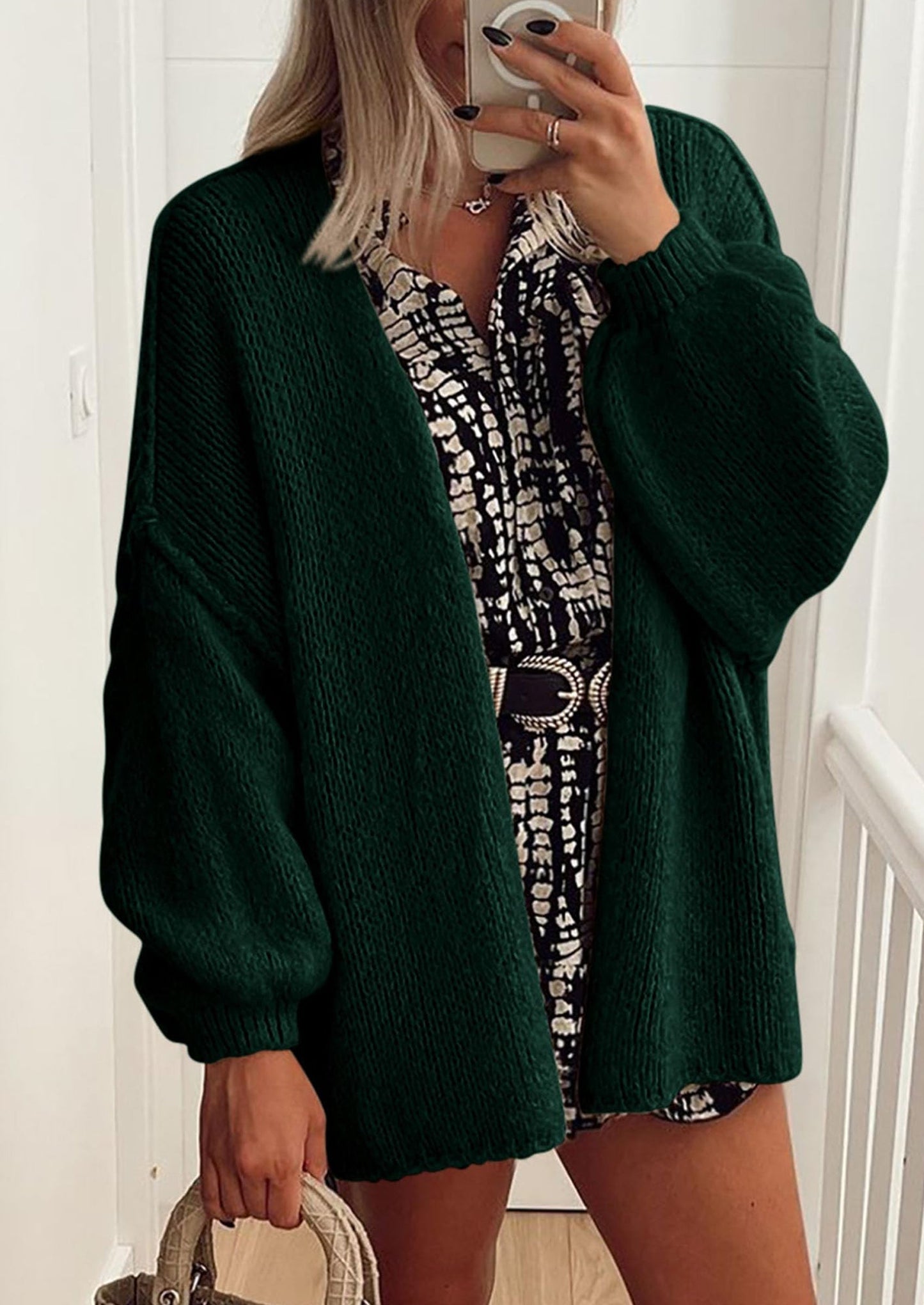 Oversized Knit Cardigan