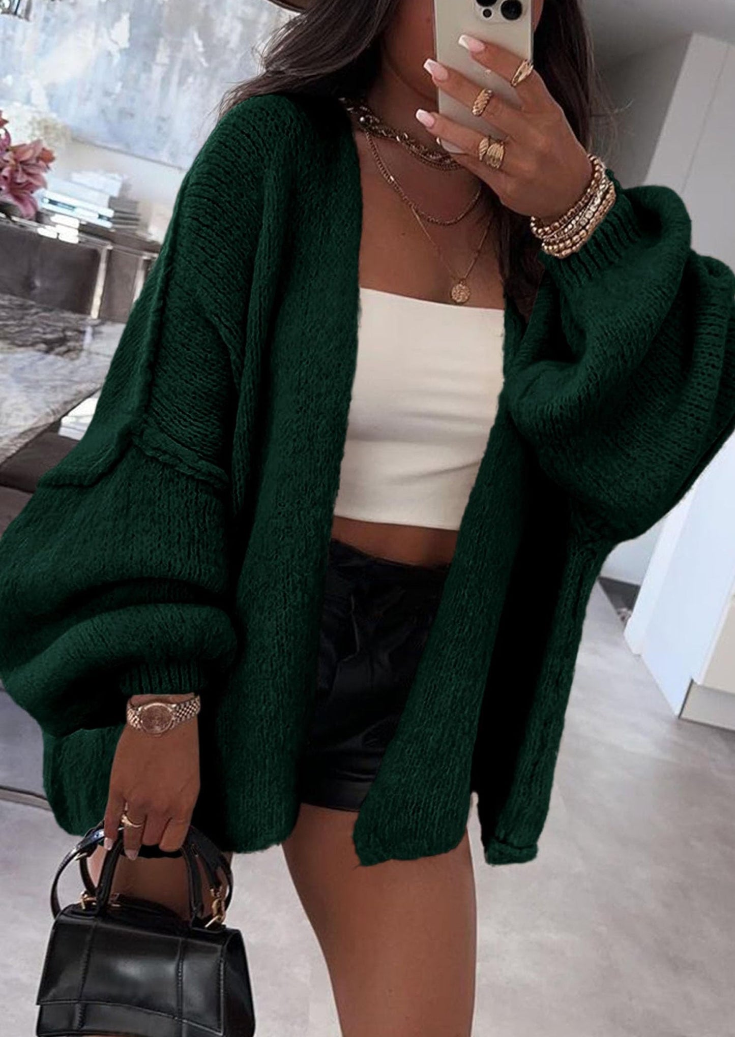 Oversized Knit Cardigan
