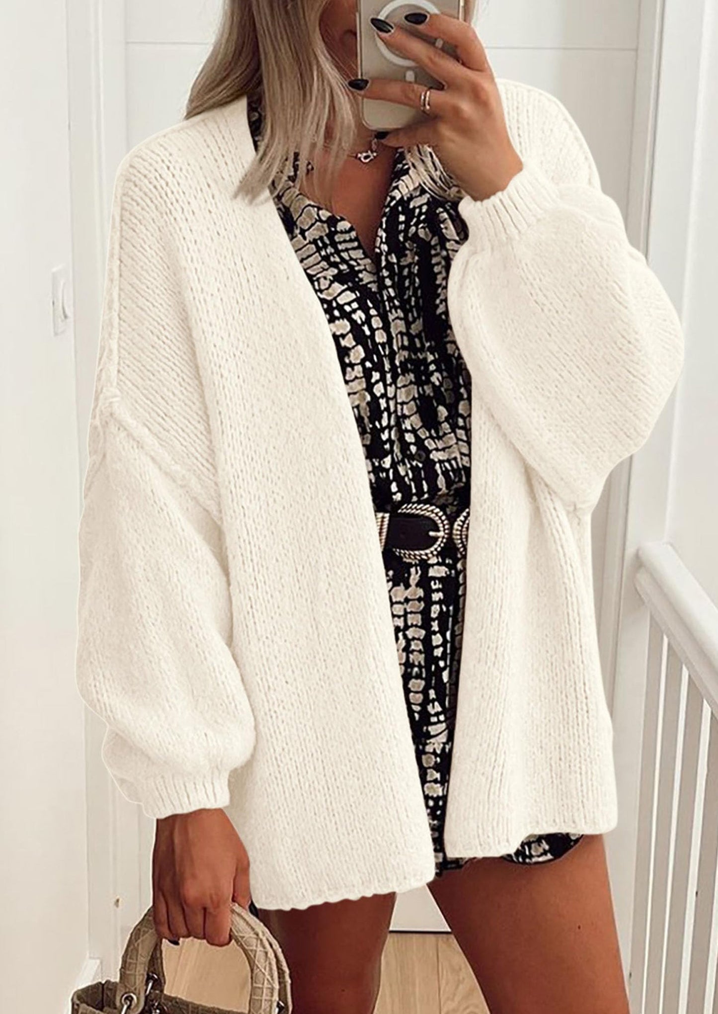 Oversized Knit Cardigan
