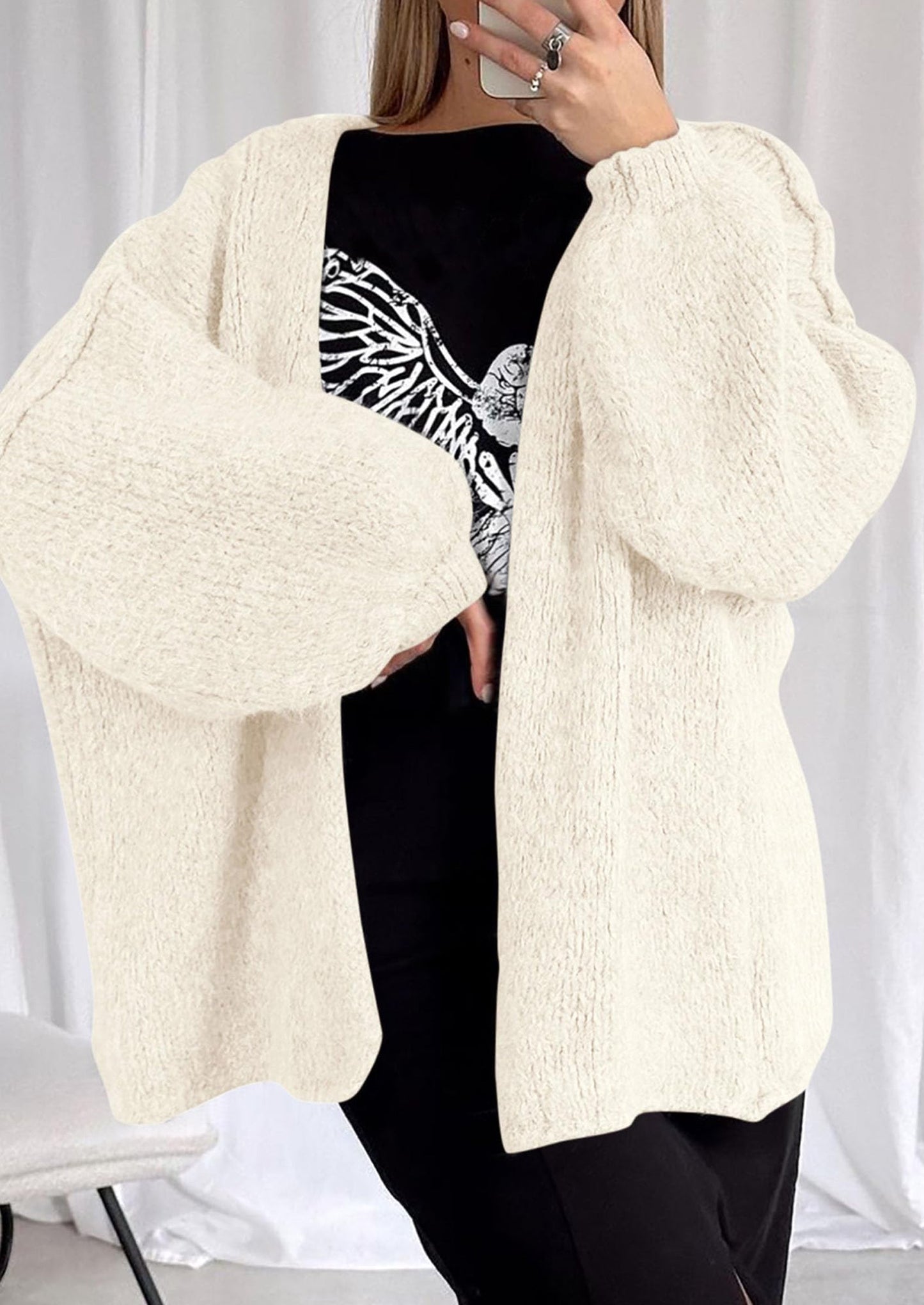 Oversized Knit Cardigan