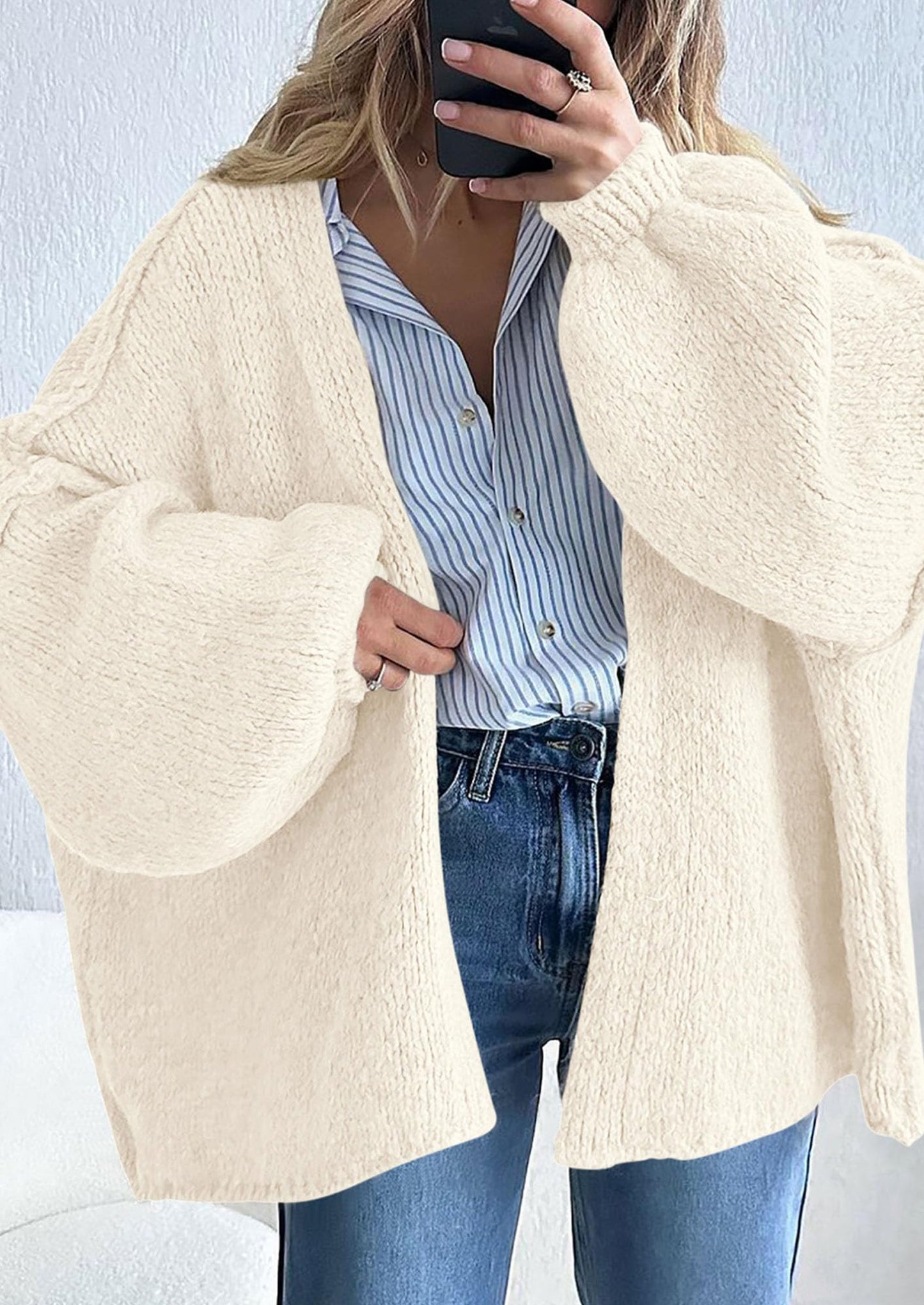 Oversized Knit Cardigan