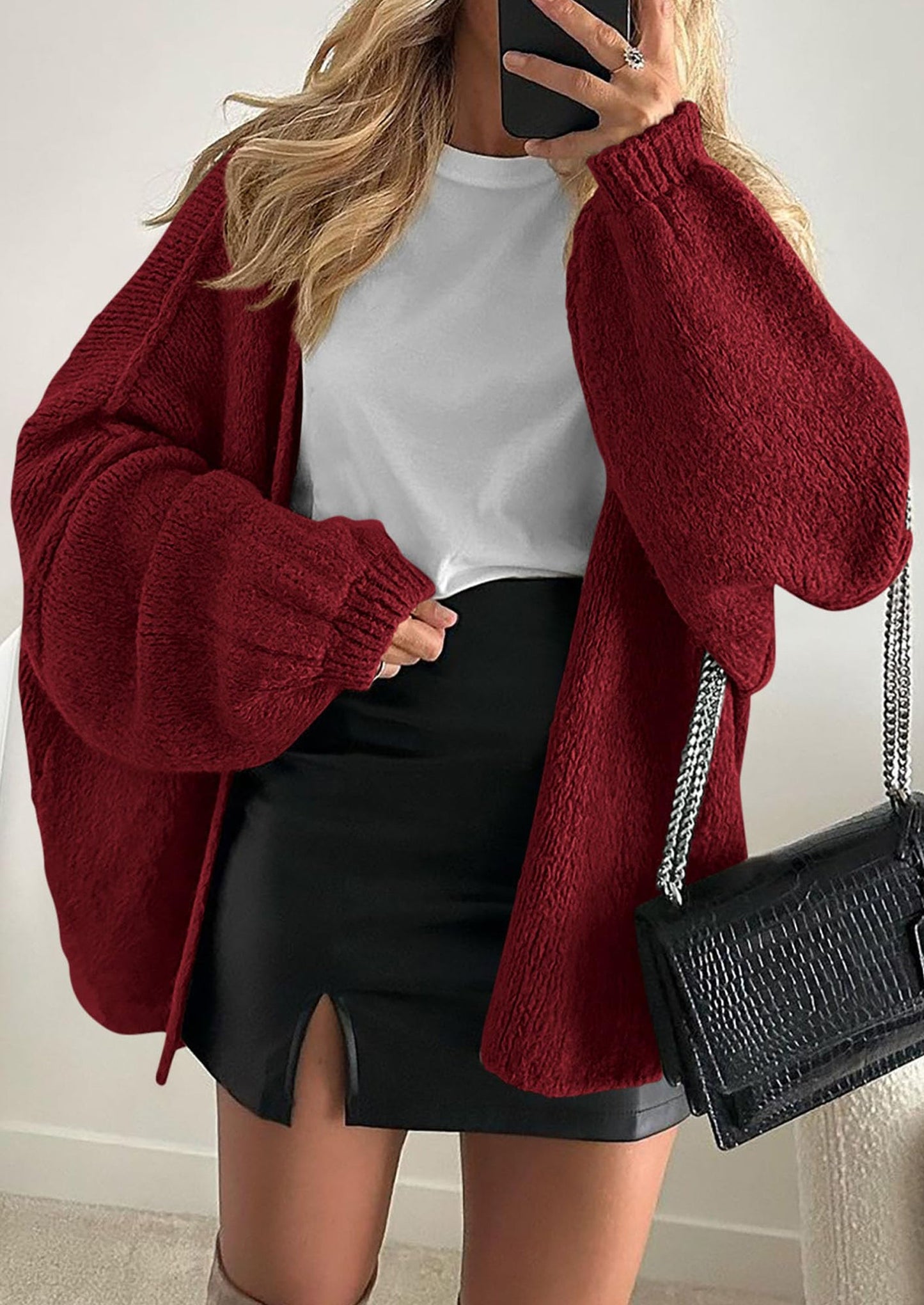 Oversized Knit Cardigan